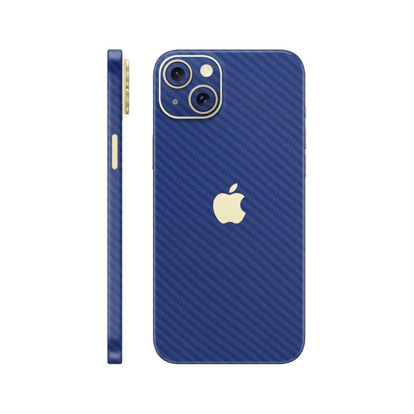 Skin iPhone 15, Carbon 3D Blue