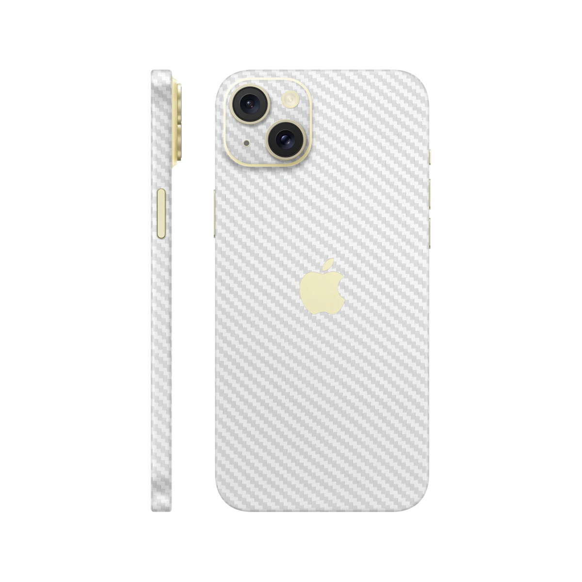 Skin iPhone 15, Carbon 3D White