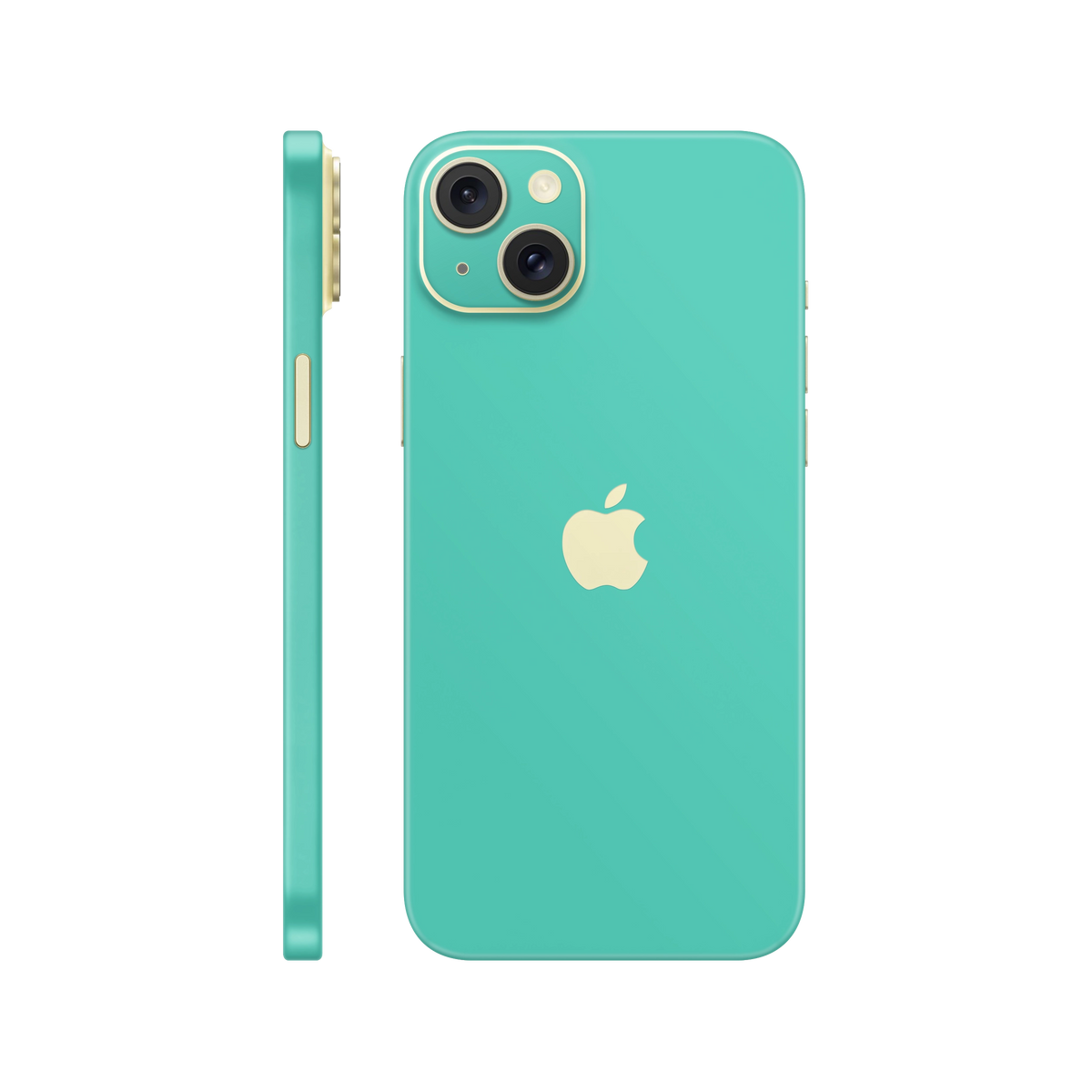 Skin iPhone 15, Matte Mint Green