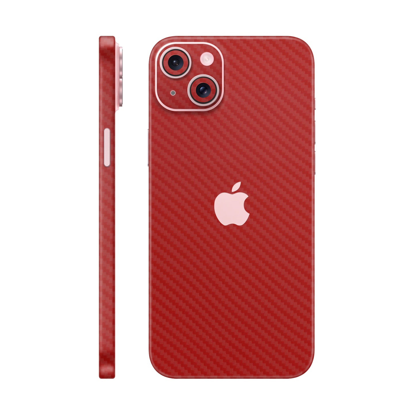 Skin iPhone 15 Plus, Carbon 3D Red