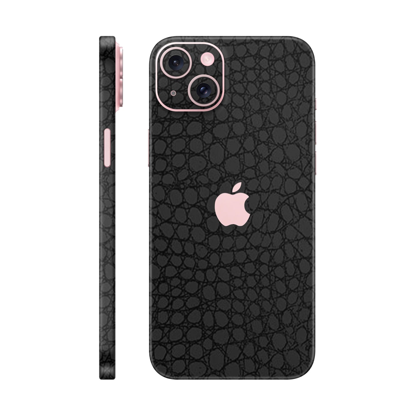 Skin iPhone 15 Plus, Croco 3D Black