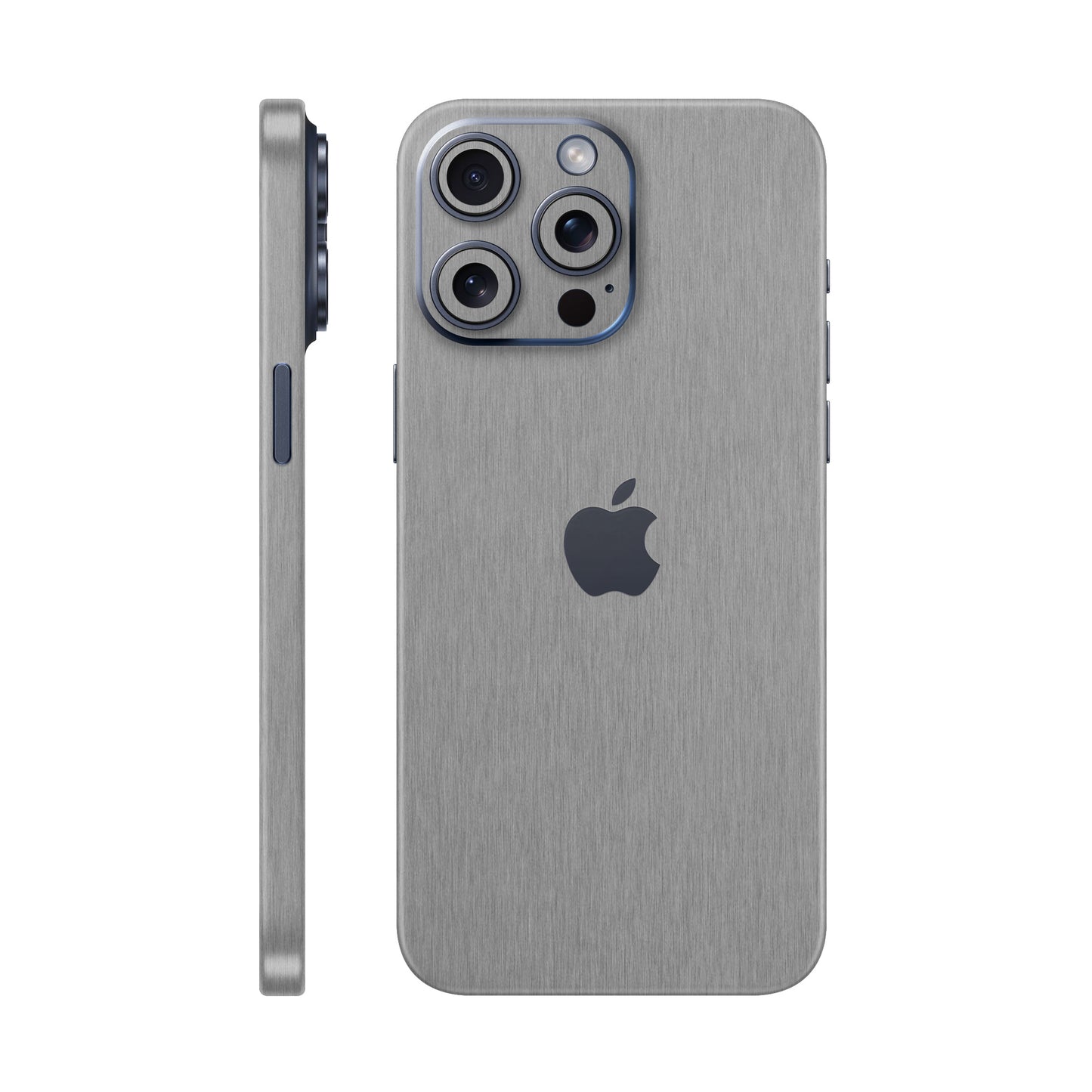 Folie de protectie iPhone 15 Pro Max, eSkins Elegans, Skin Metalic Grafit