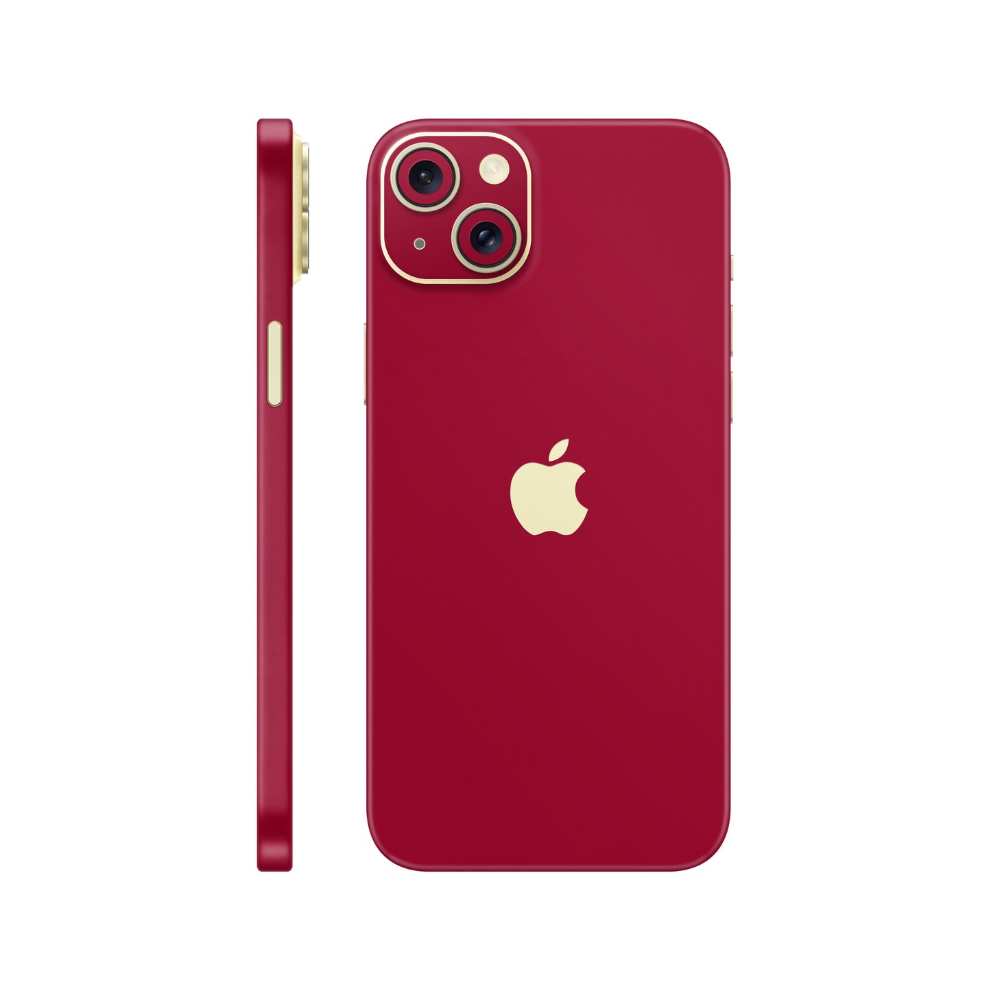 Folie de protectie iPhone 15, eSkins Unique, Skin Mat Rosu