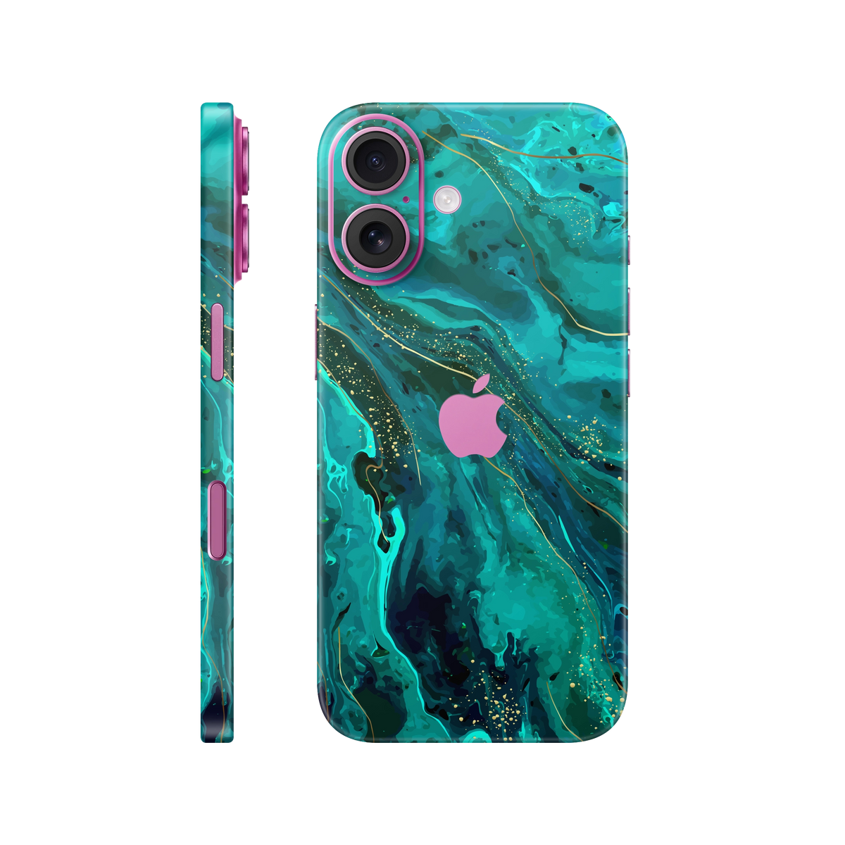 Folie de protectie pentru iPhone 16, eSkins Signature, Skin Celestial Lagoon