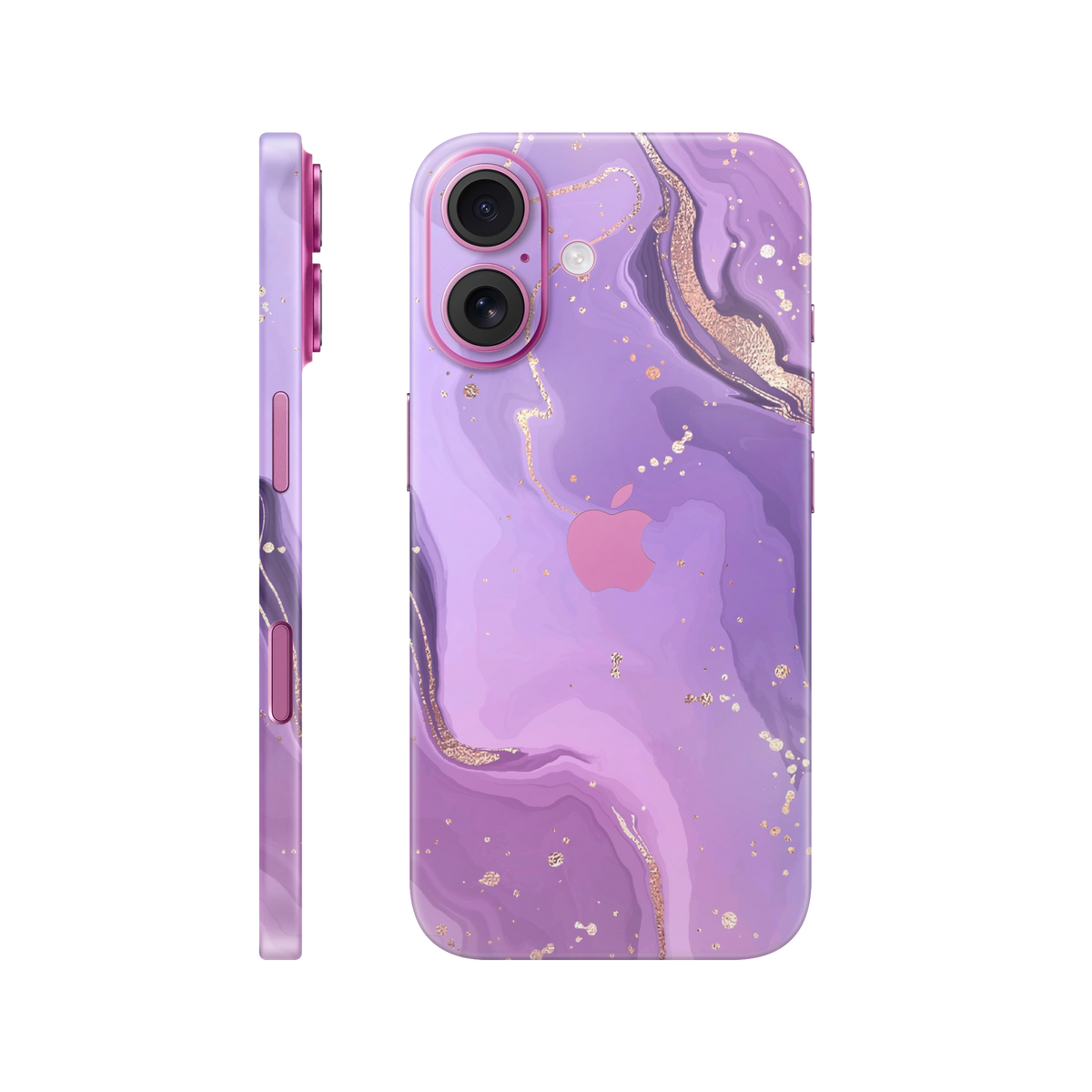 Folie de protectie pentru iPhone 16, eSkins Signature, Skin Lavender Swirl