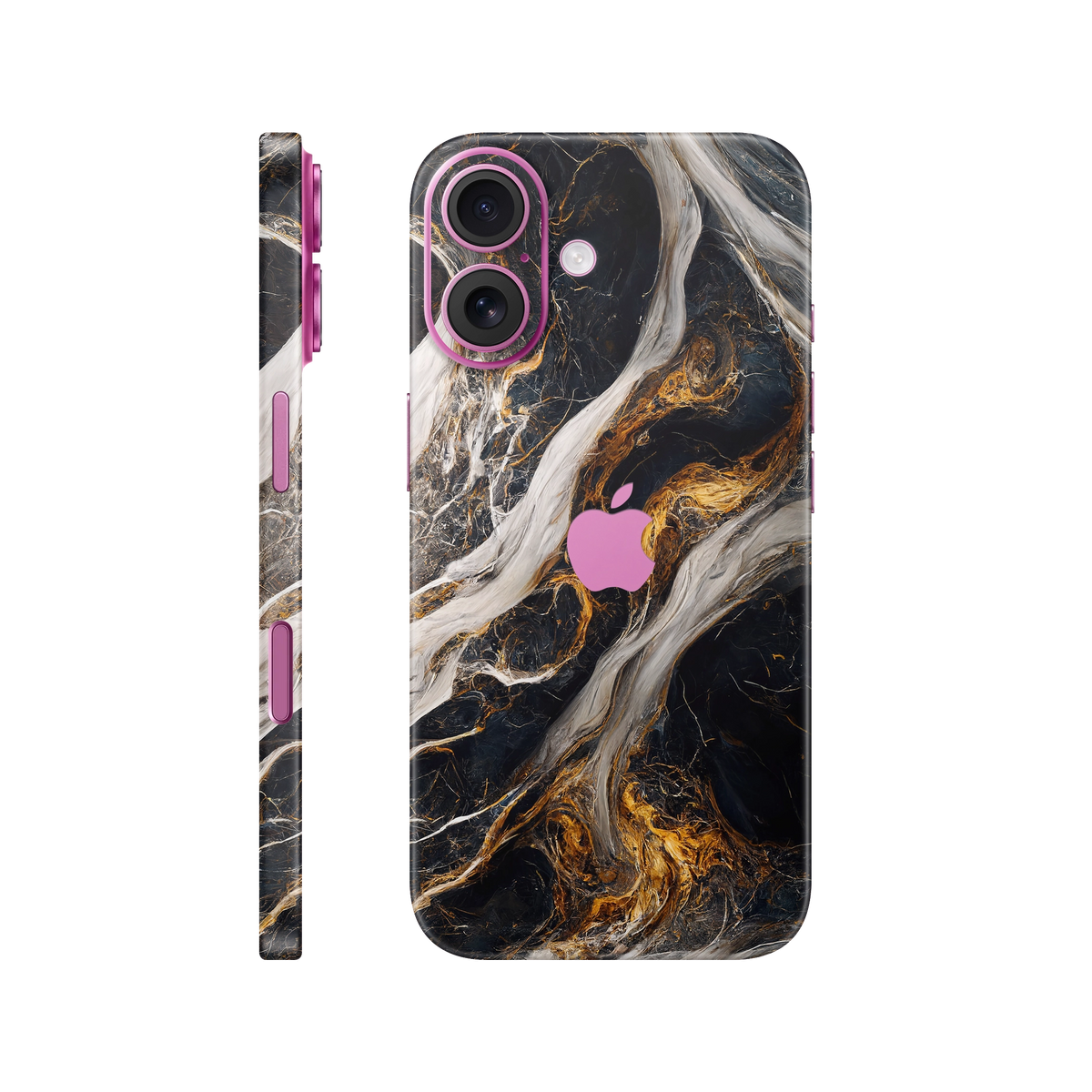 Folie de protectie pentru iPhone 16, eSkins Signature, Skin Luxe Nebula