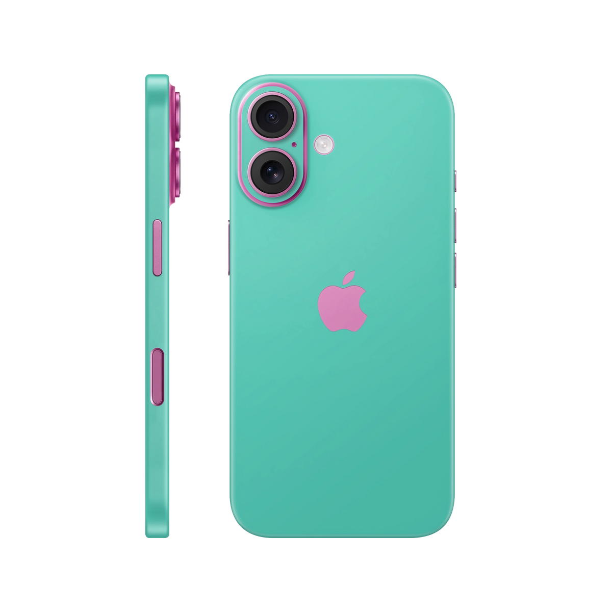 Folie de protectie pentru iPhone 16, eSkins Unique, Skin Mat Verde Menta