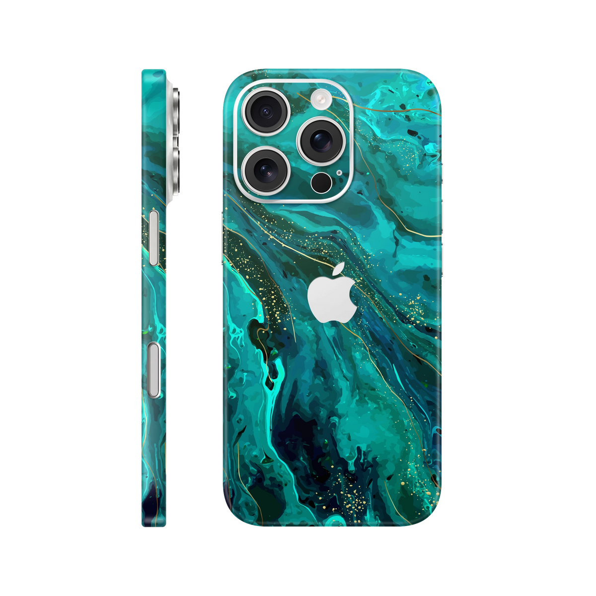 Folie de protectie pentru iPhone 16 Pro, eSkins Signature, Skin Celestial Lagoon