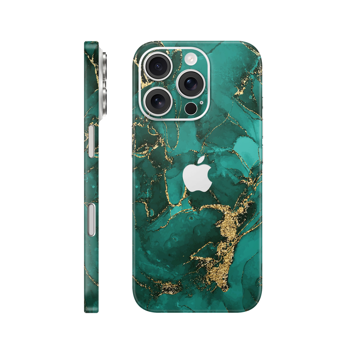 Folie de protectie pentru iPhone 16 Pro, eSkins Signature, Skin Ethereal Green