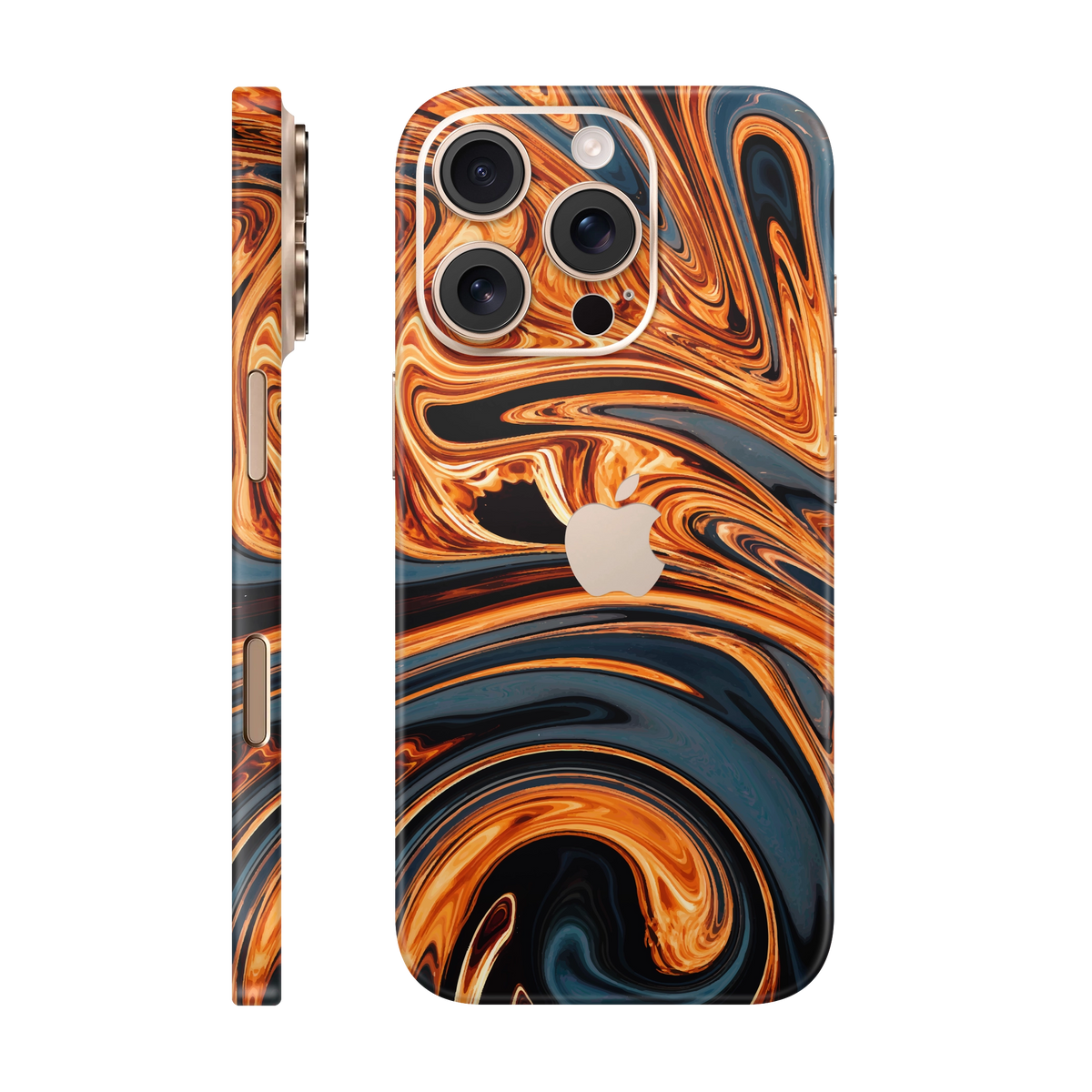 Folie de protectie pentru iPhone 16 Pro Max, eSkins Signature, Skin Amber Blaze