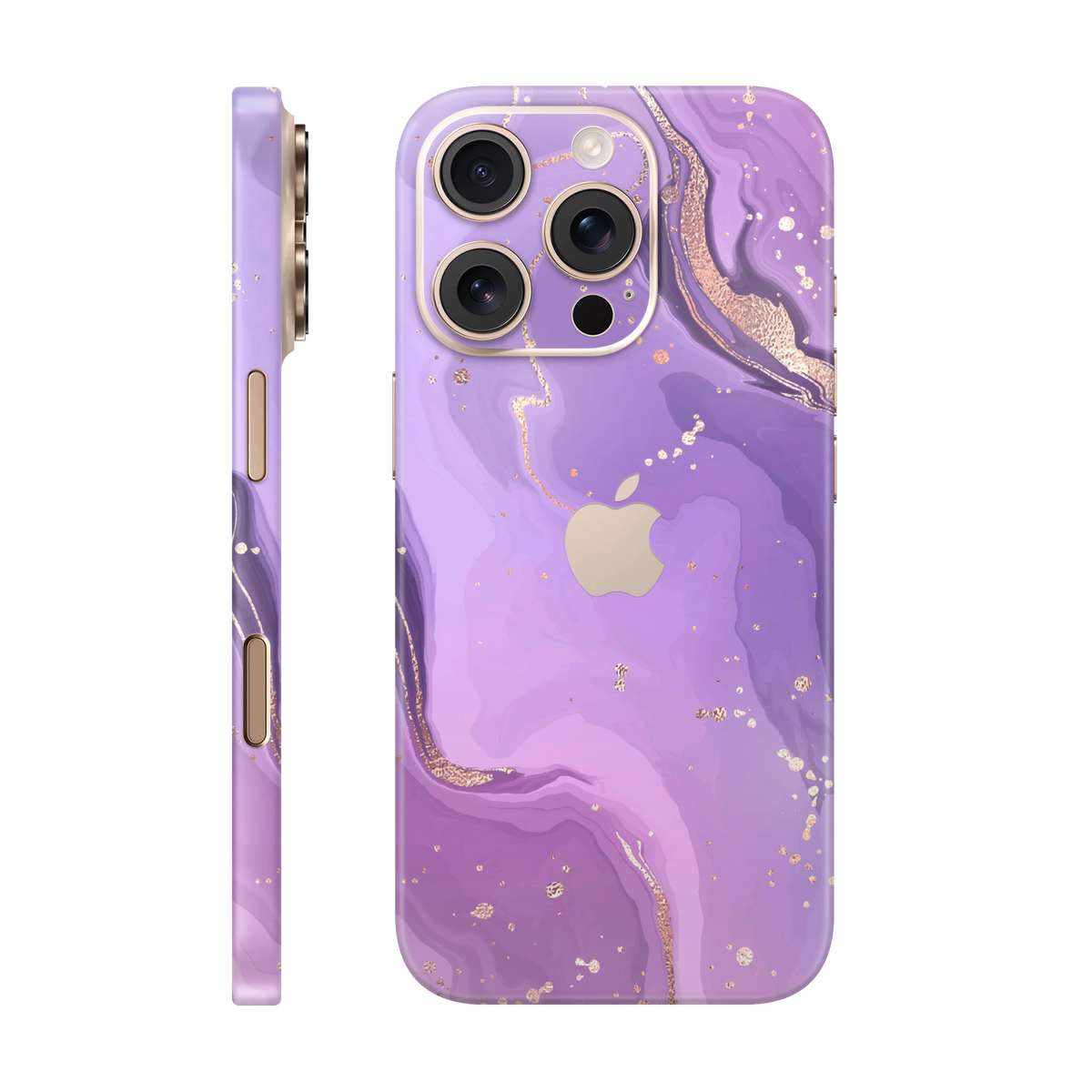Folie de protectie pentru iPhone 16 Pro Max, eSkins Signature, Skin Lavender Swirl