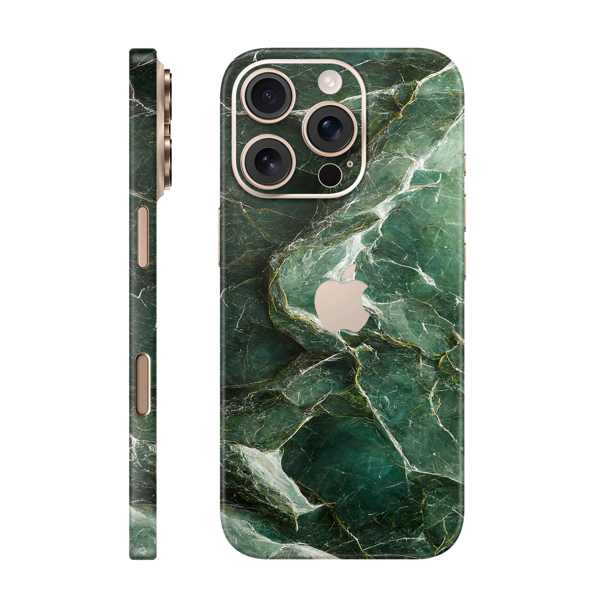 Folie de protectie pentru iPhone 16 Pro Max, eSkins Signature, Skin Mystic Emerald