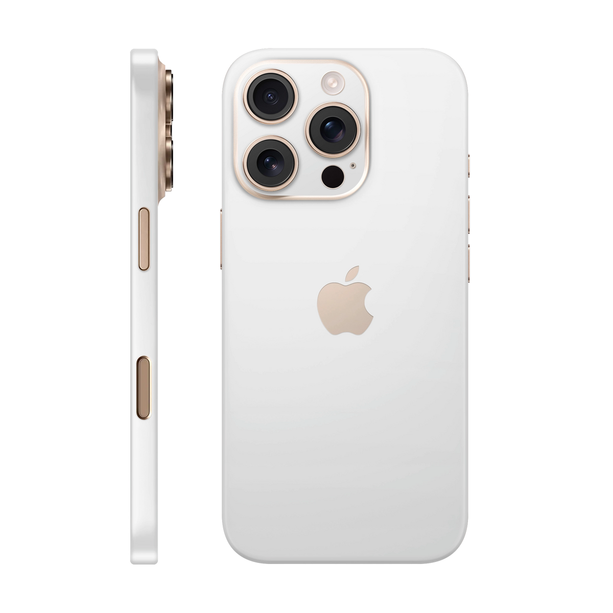 Folie de protectie pentru iPhone 16 Pro Max, eSkins Unique, Skin Mat Alb