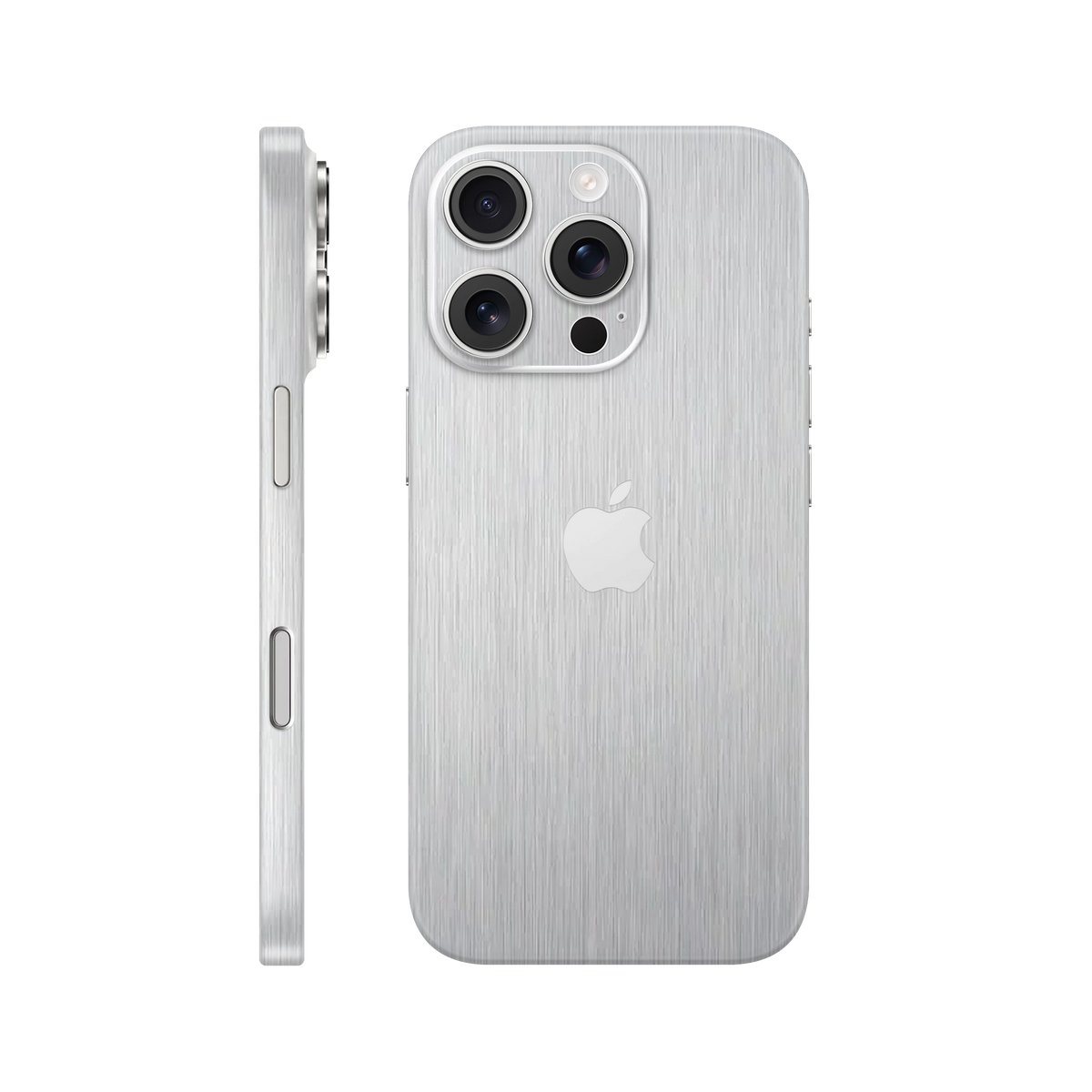Folie de protectie pentru iPhone 16 Pro, eSkins Elegans, Skin Metalic Gri
