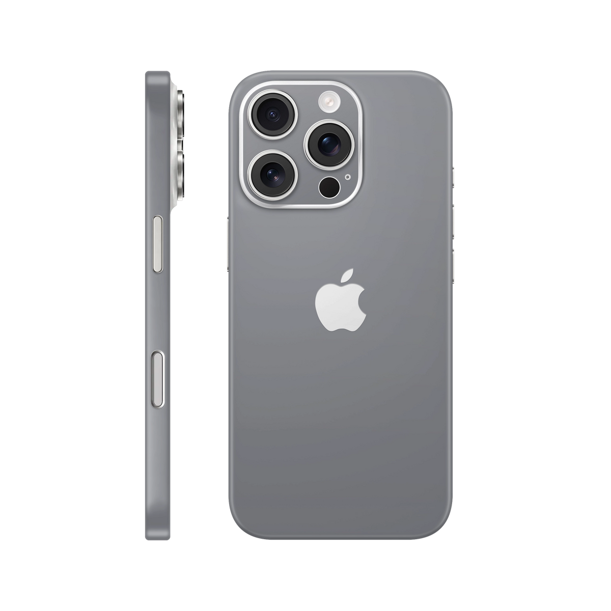 Folie de protectie pentru iPhone 16 Pro, eSkins Unique, Skin Mat Gri