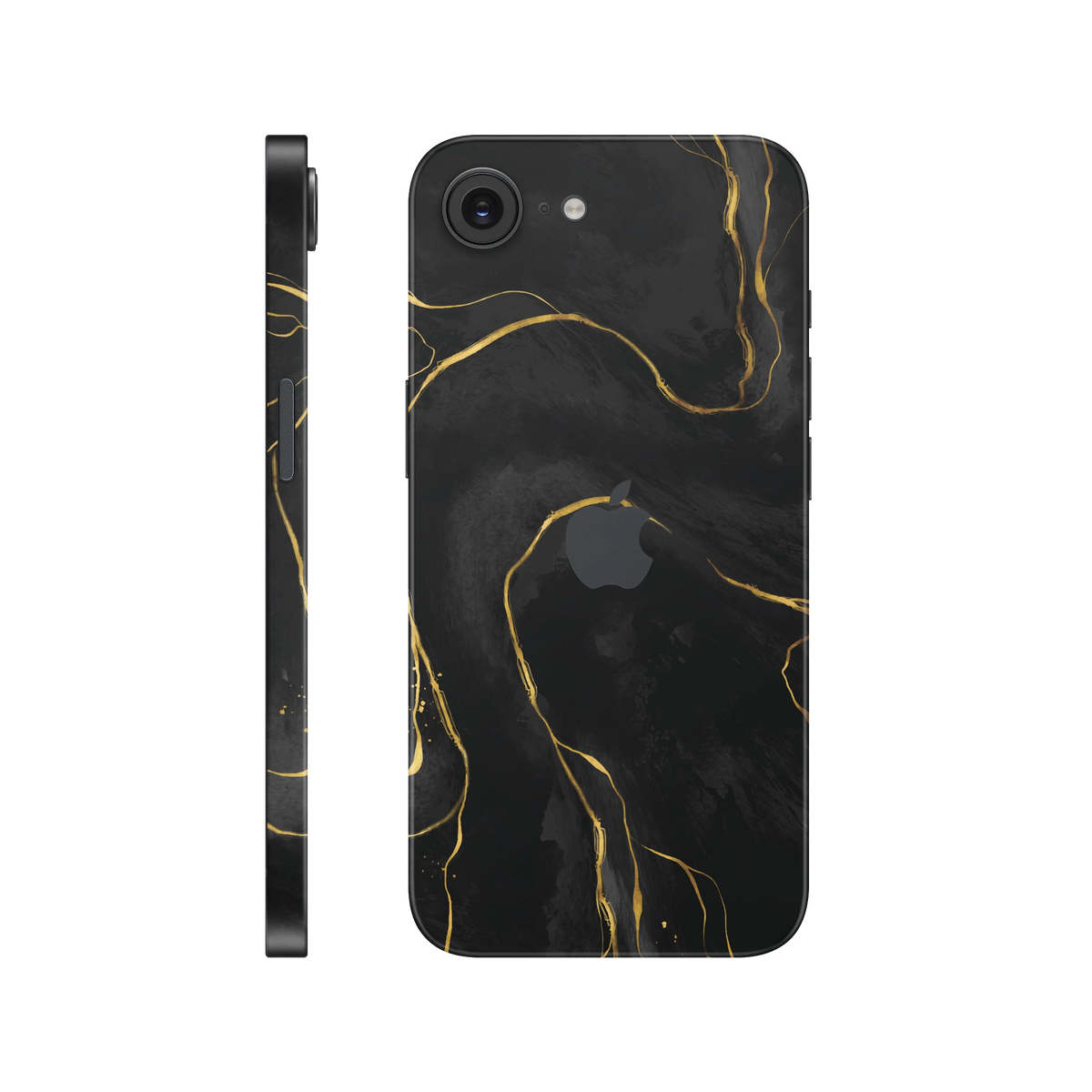 Folie de protectie pentru iPhone 16e, eSkins Signature, Skin Golden Onyx