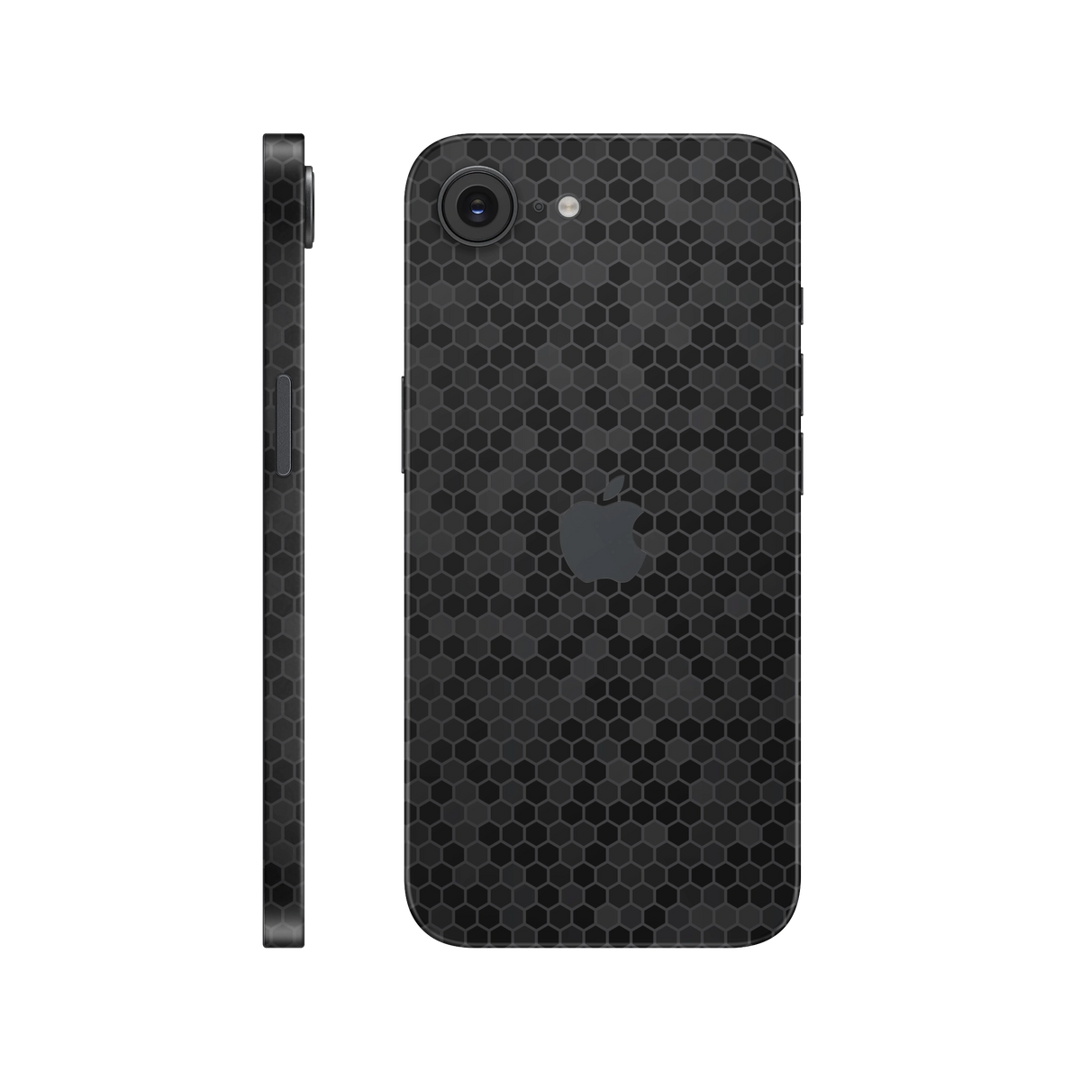 Folie de protectie pentru iPhone 16e, eSkins Elegans, Skin Honeycomb Negru