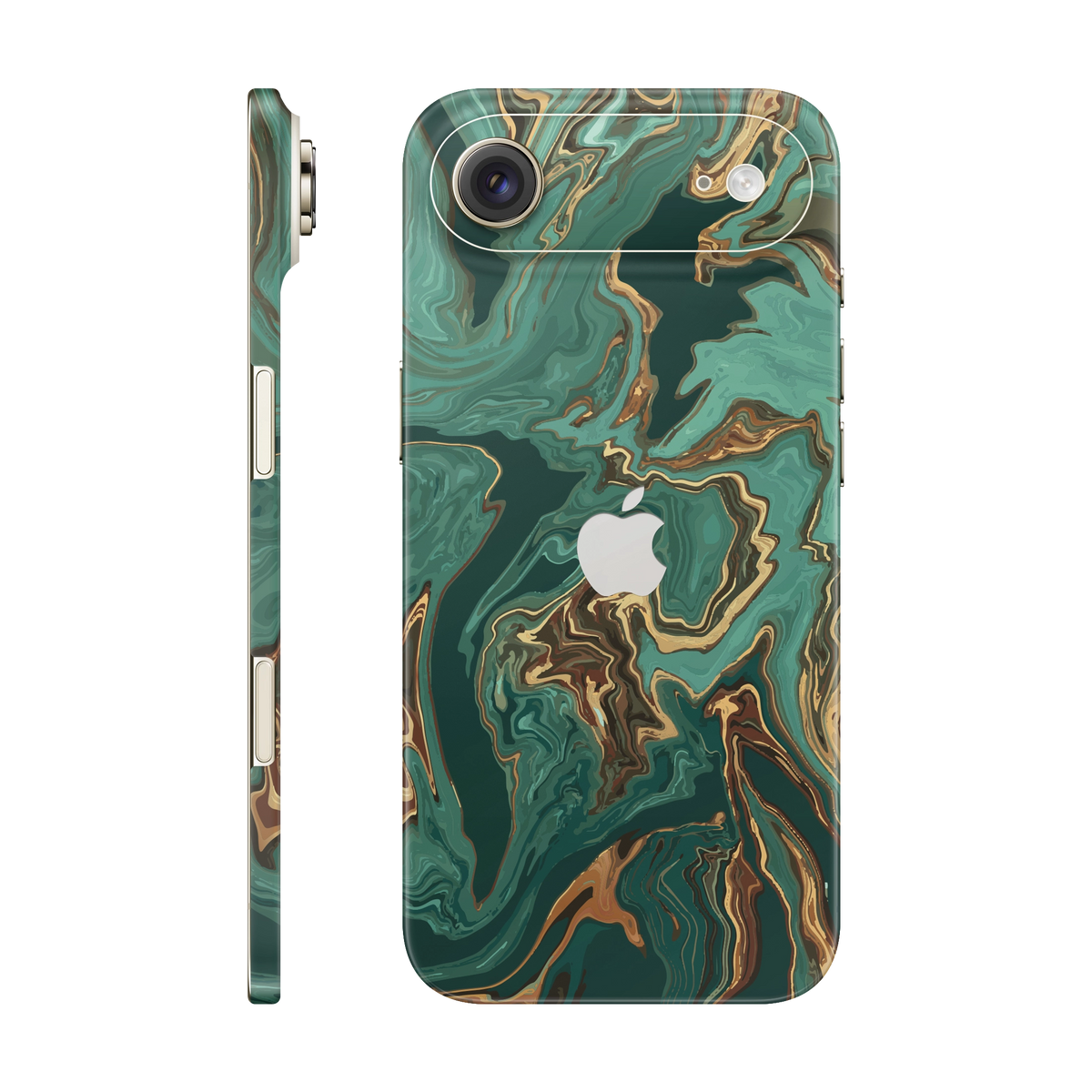 Folie de protectie pentru iPhone 17 Air, eSkins Signature, Skin Emerald Flow