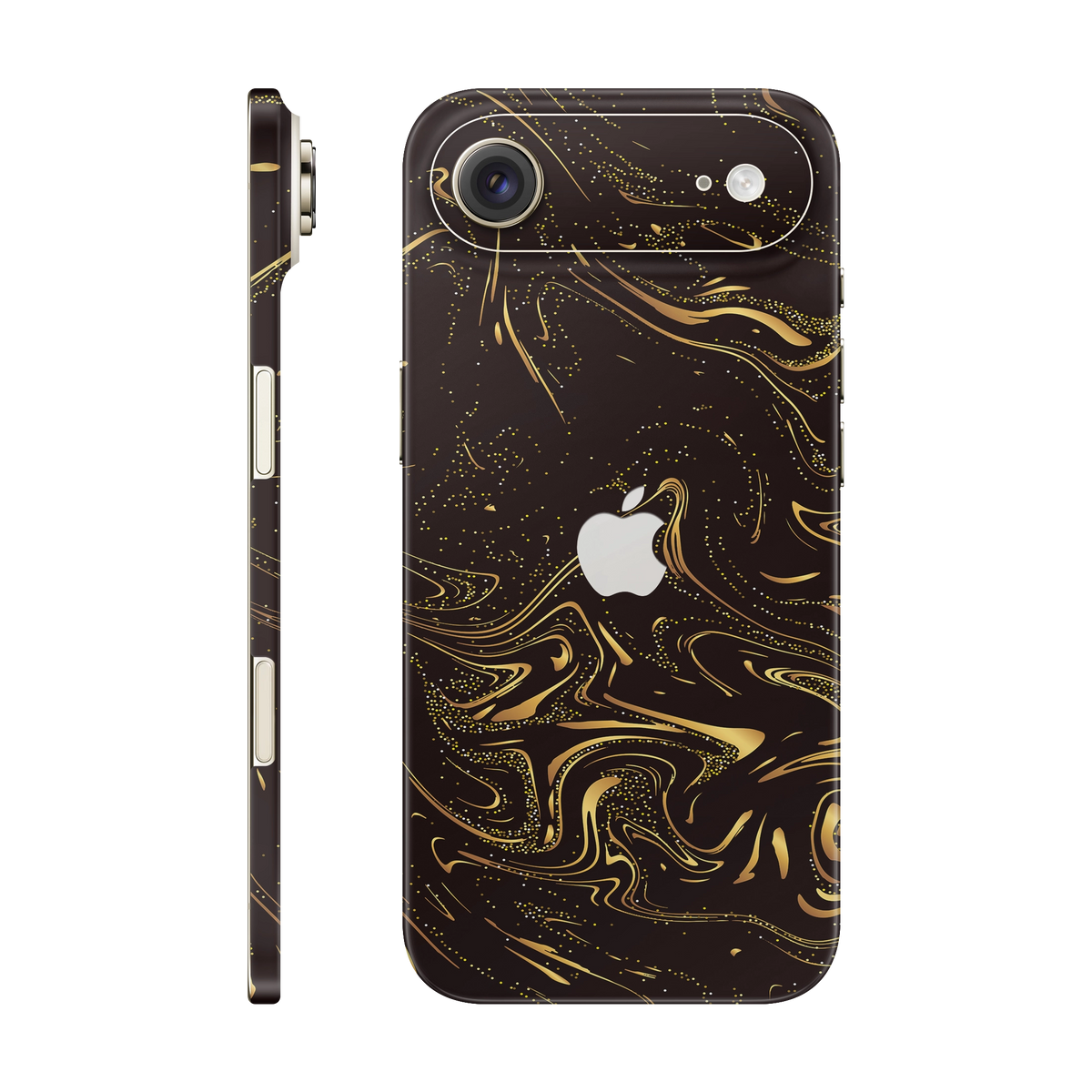 Folie de protectie pentru iPhone 17 Air, eSkins Signature, Skin Golden Noir