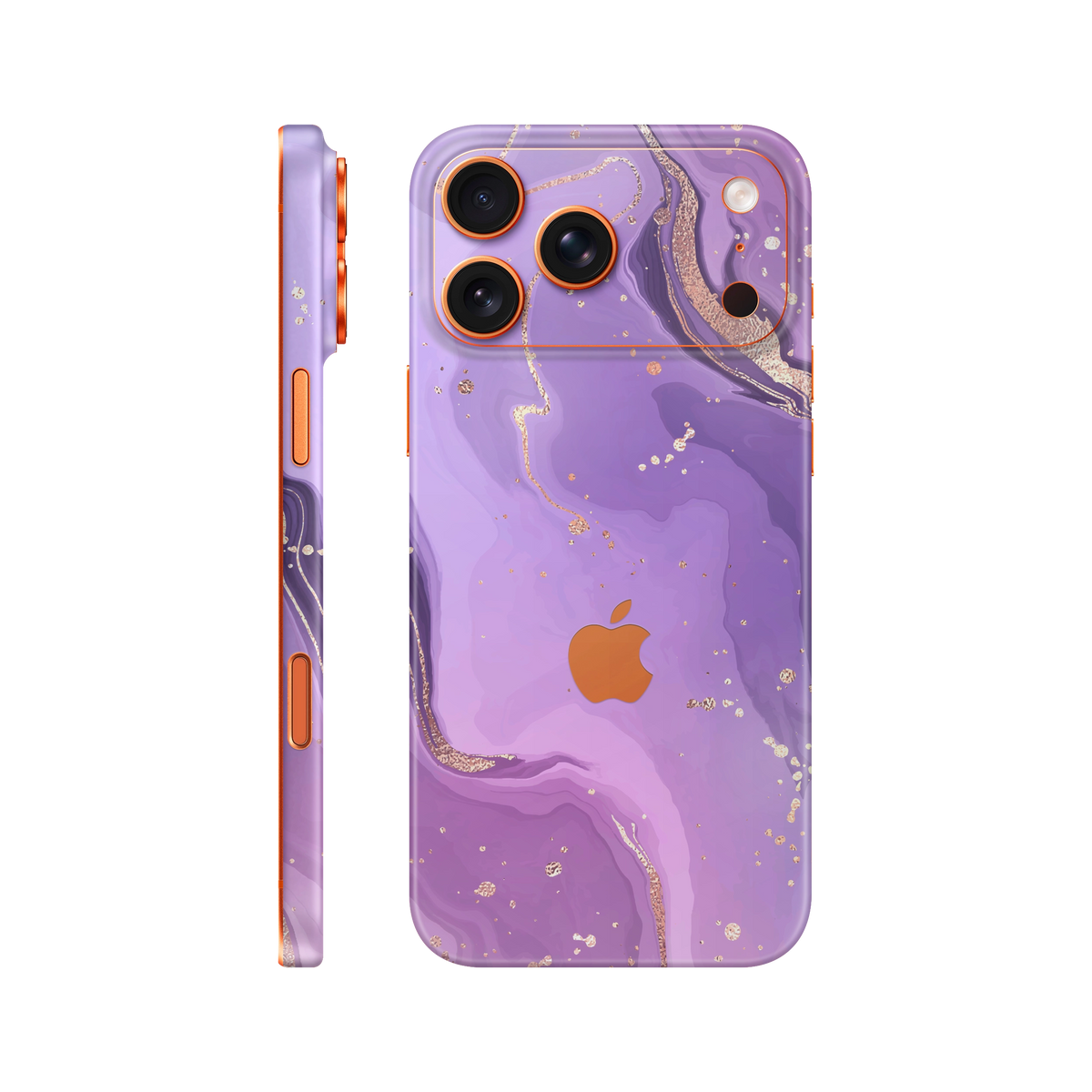Folie de protectie pentru iPhone 17 Pro, eSkins Signature, Skin Lavender Swirl
