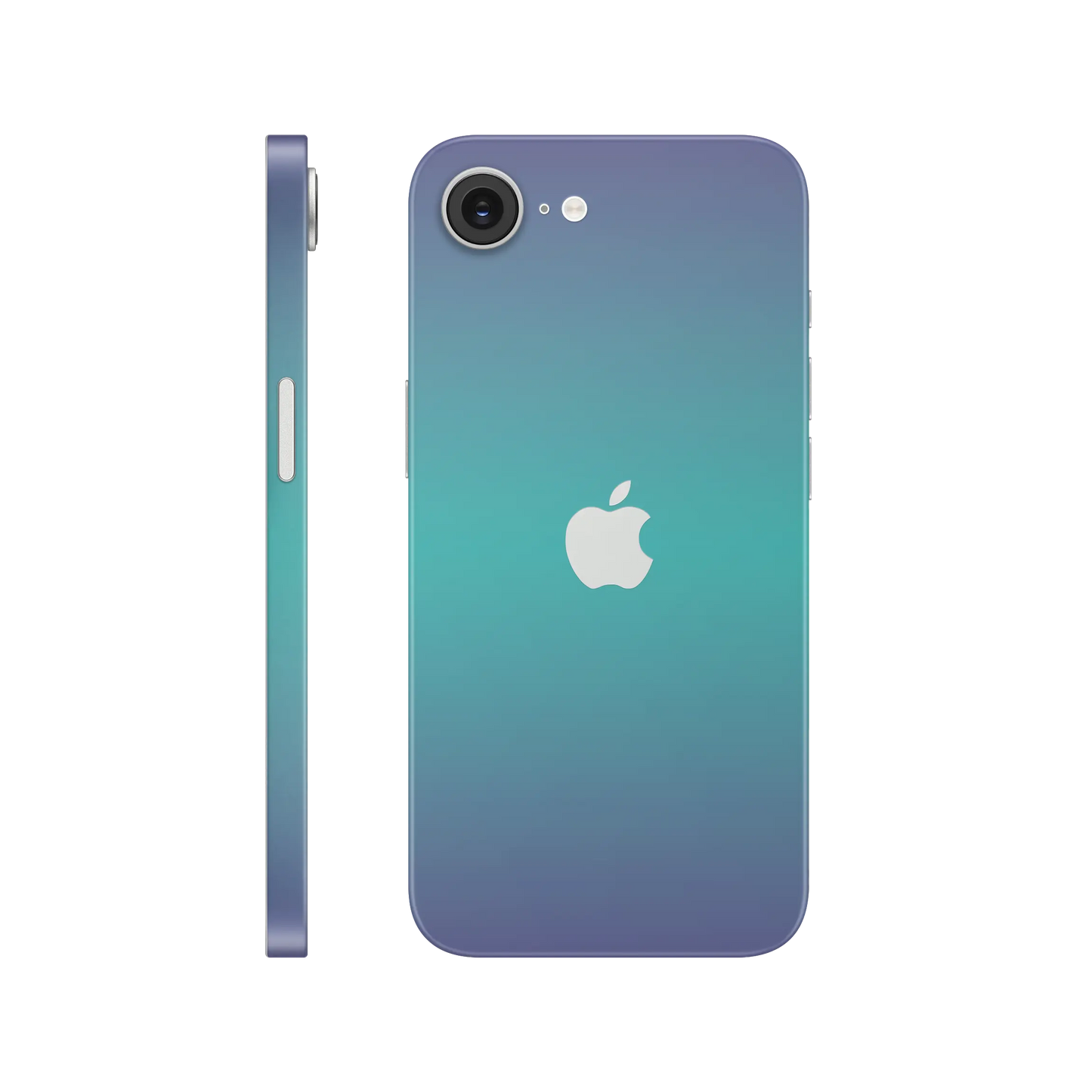 Folie de protectie iPhone 17e, eSkins Unique, Skin Cameleon Turcoaz-Lavanda
