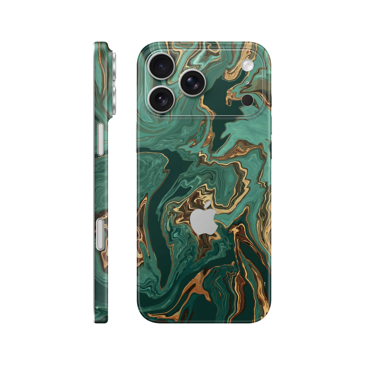 Folie de protectie pentru iPhone 18 Pro, eSkins Signature, Skin Emerald Flow