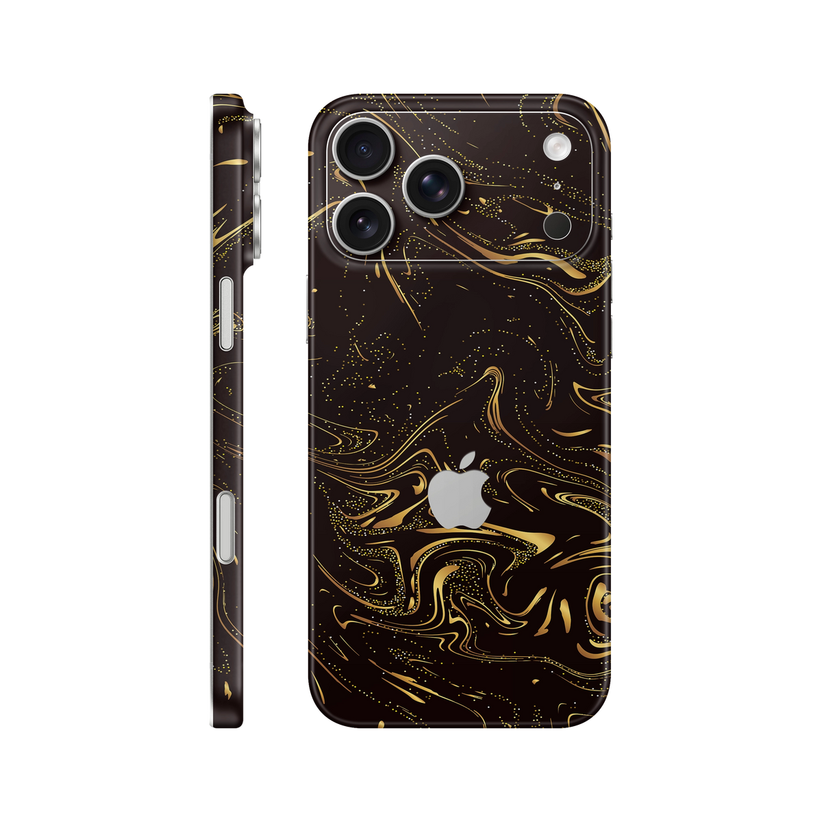 Folie de protectie pentru iPhone 18 Pro, eSkins Signature, Skin Golden Noir