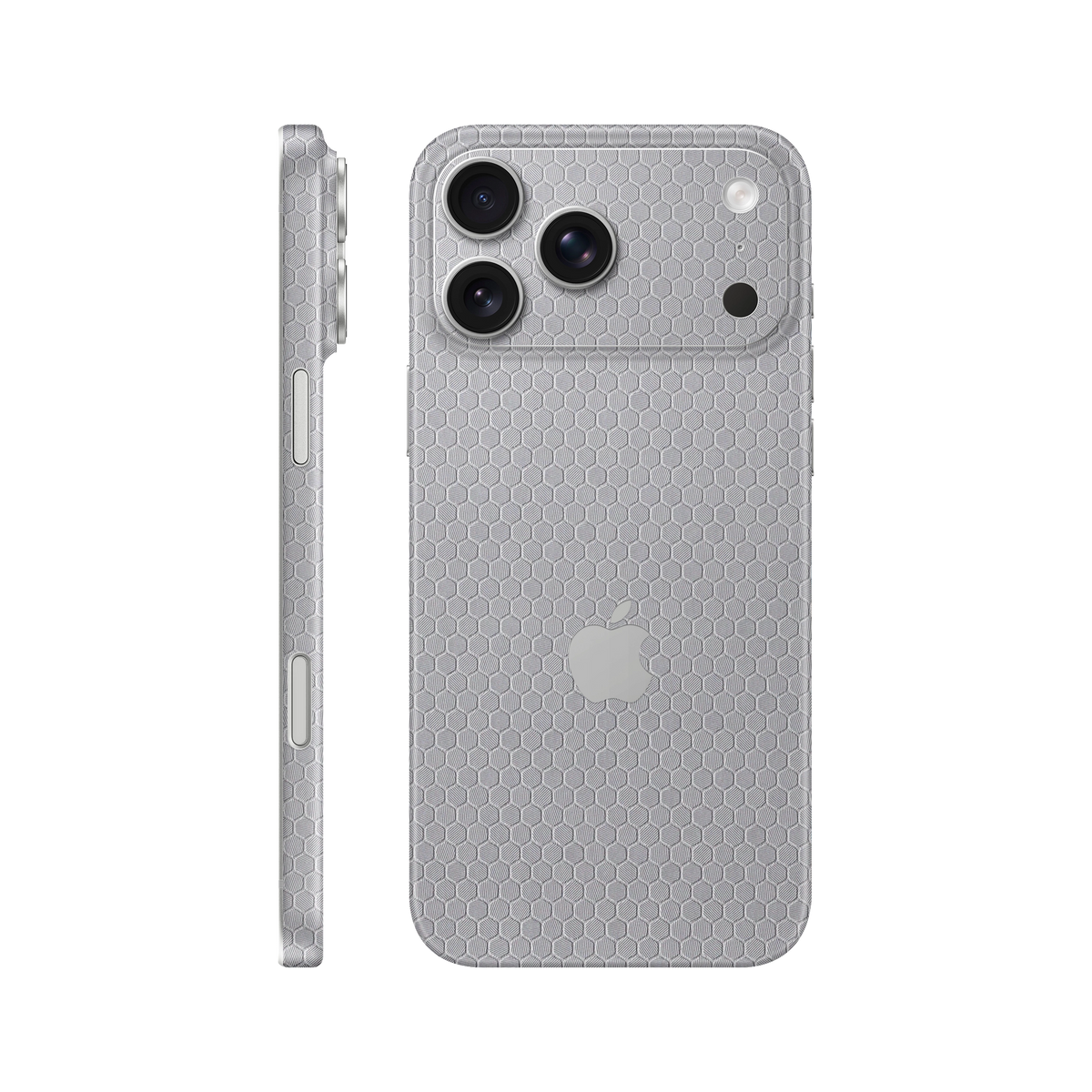 Folie de protectie pentru iPhone 18 Pro, eSkins Elegans, Skin Honeycomb Gri