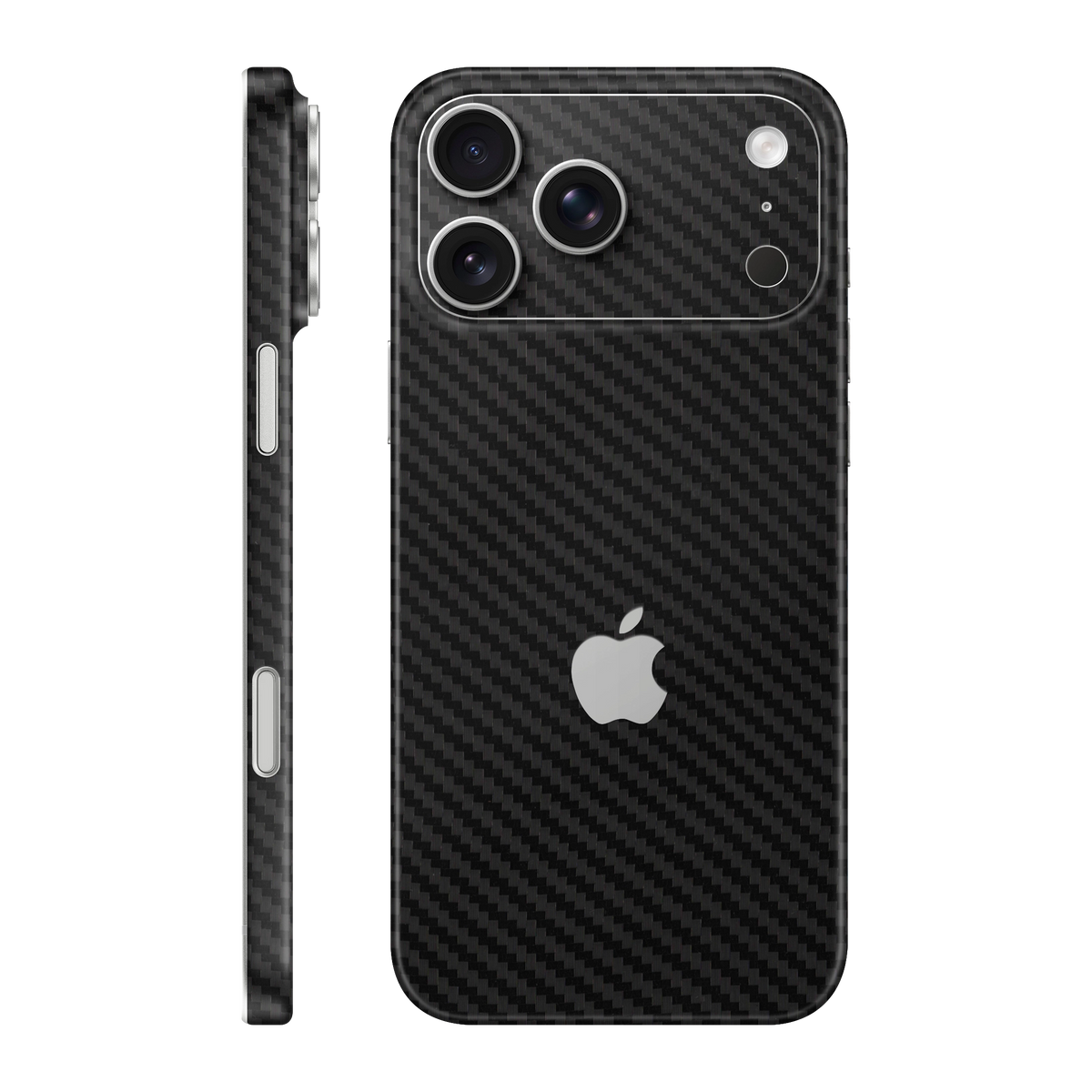 Folie de protectie pentru iPhone 18 Pro Max, eSkins Elegans, Skin Carbon Negru