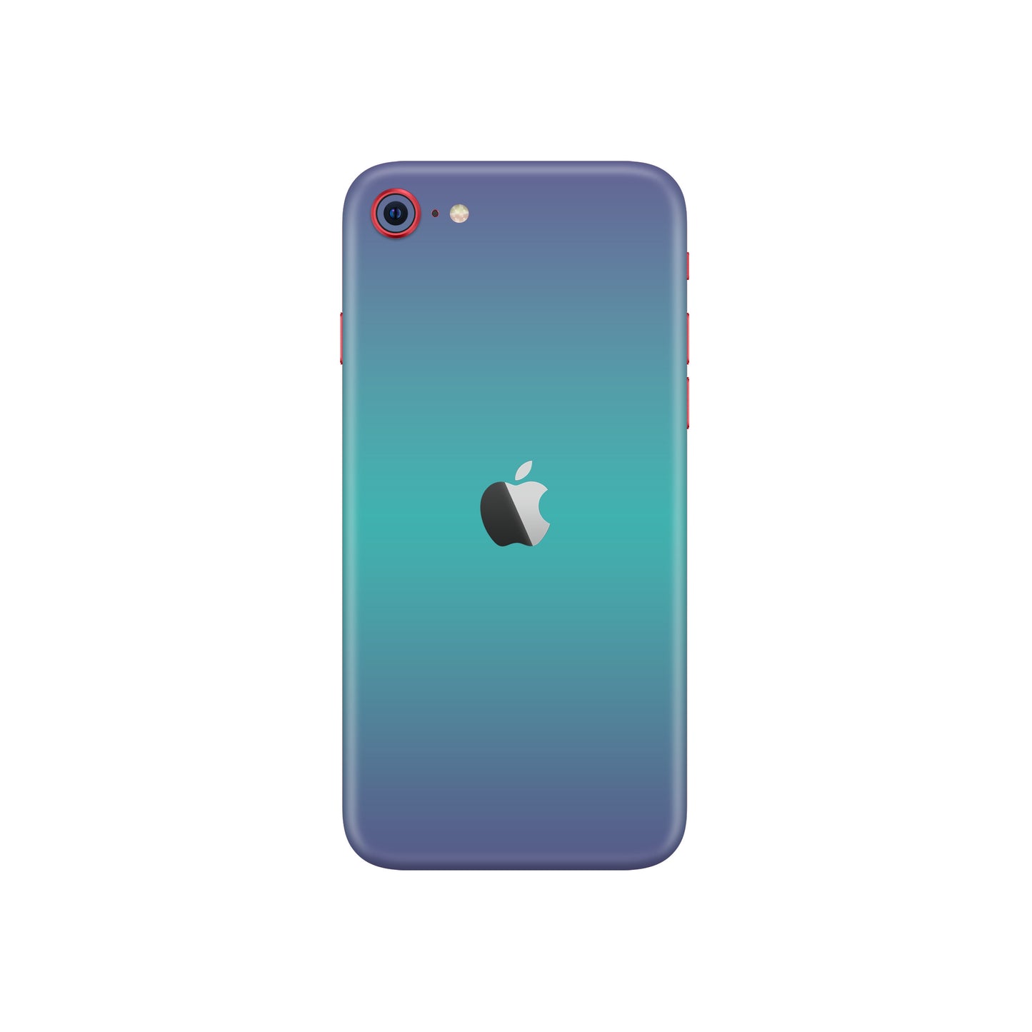 Folie de protectie iPhone 8, eSkins Unique, Skin Cameleon Turcoaz-Lavanda