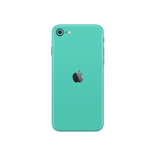 Folie de protectie iPhone SE 2020, eSkins Unique, Skin Mat Verde Menta