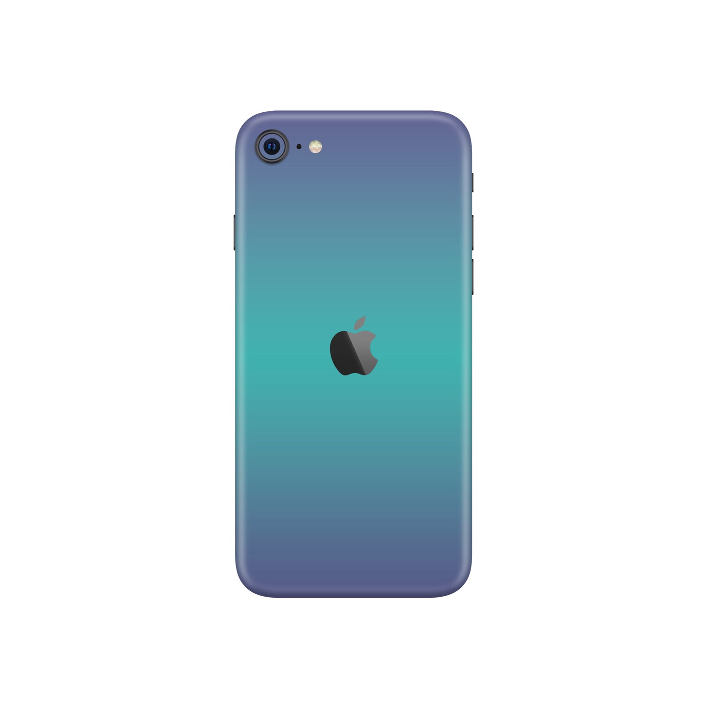 Folie de protectie iPhone SE 2020, eSkins Unique, Skin Cameleon Turcoaz-Lavanda
