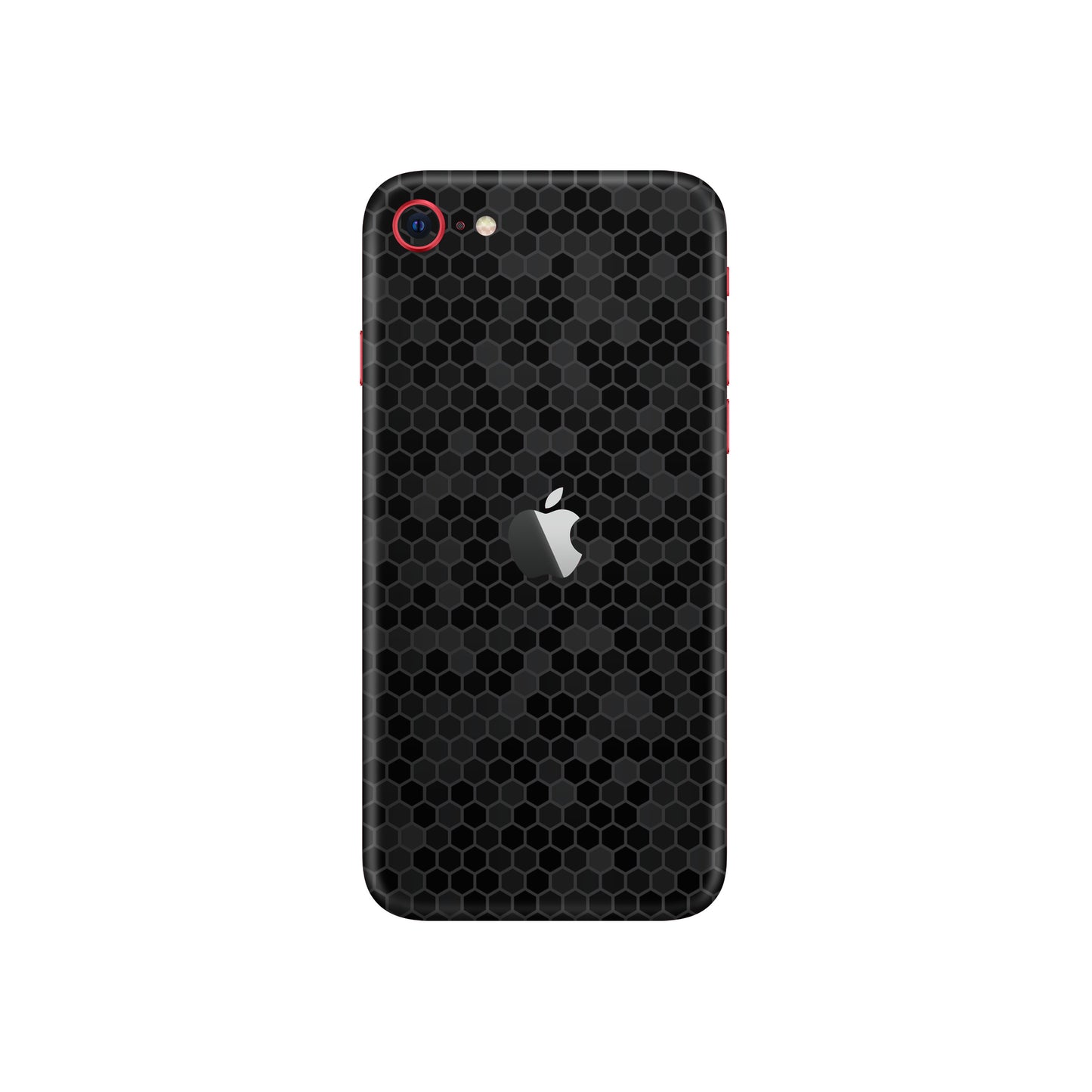 Skin iPhone SE 2022, Honeycomb 3D Black