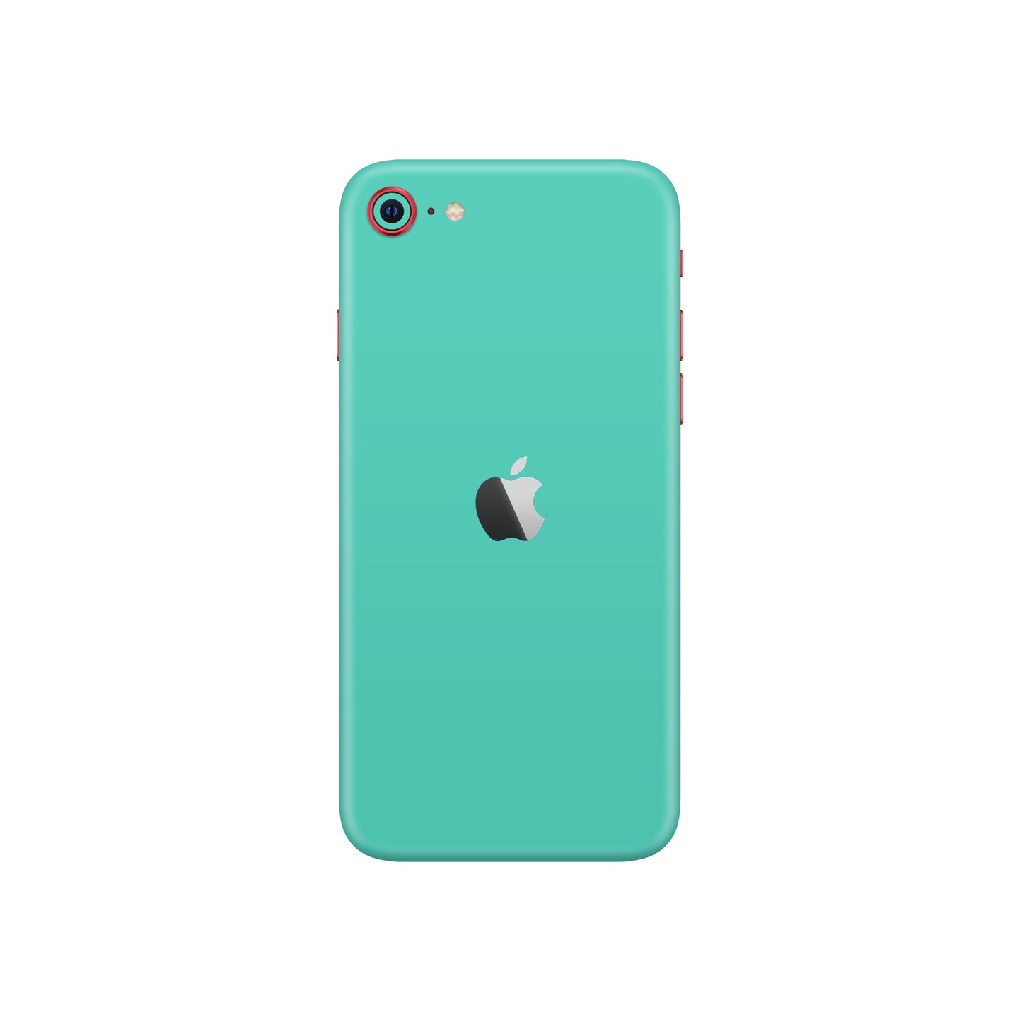 Folie de protectie iPhone SE 2022, eSkins Unique, Skin Mat Verde Menta