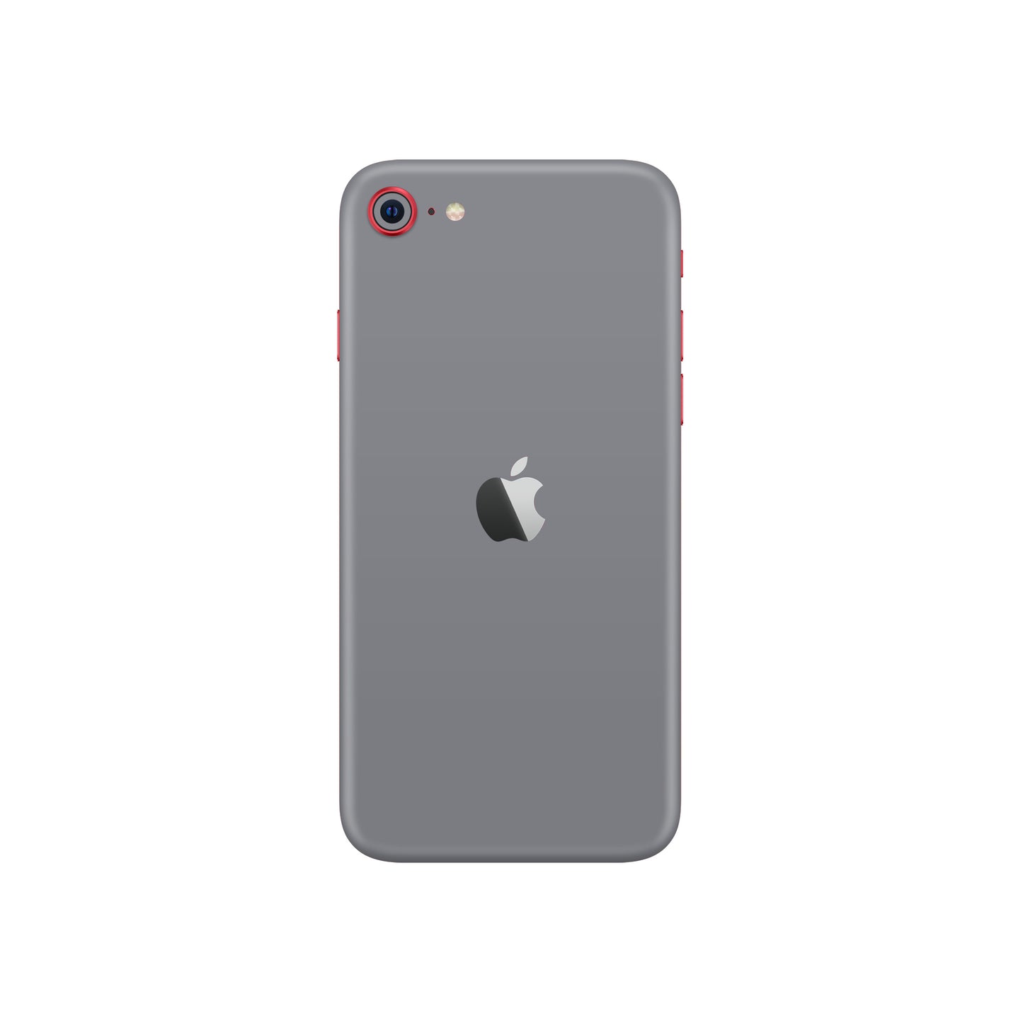 Folie de protectie iPhone SE 2022, eSkins Unique, Skin Mat Gri