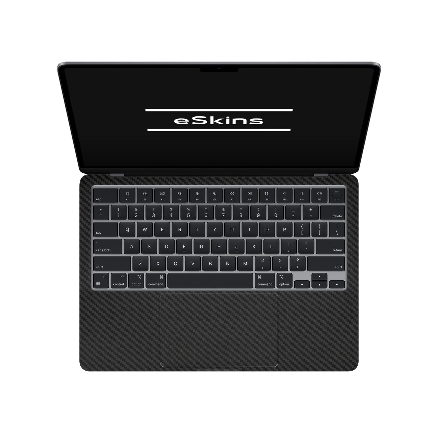 Skin MacBook Air 13.6" M2 (2022), Carbon 3D Black