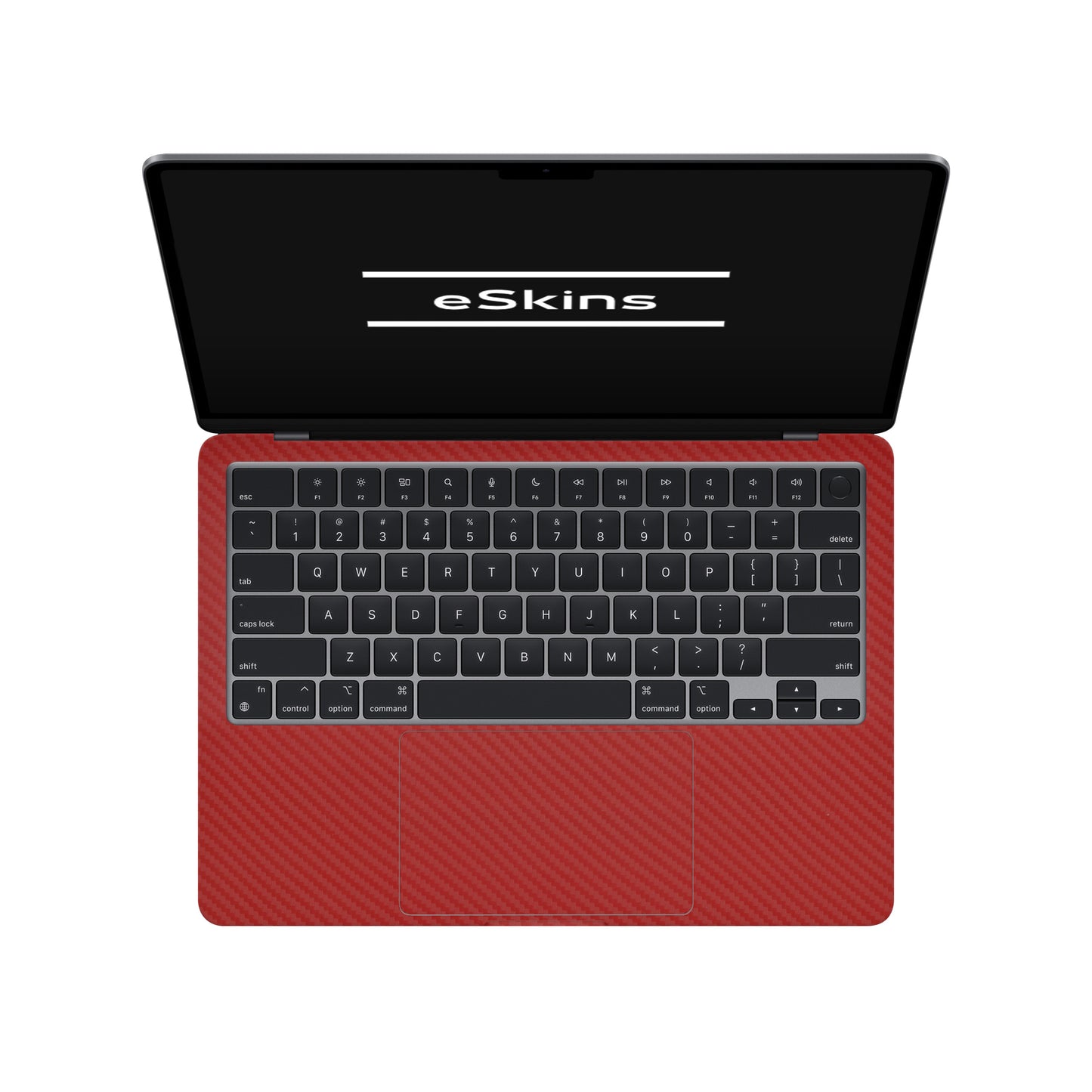 Skin MacBook Air 13.6" M2 (2022), Carbon 3D Red