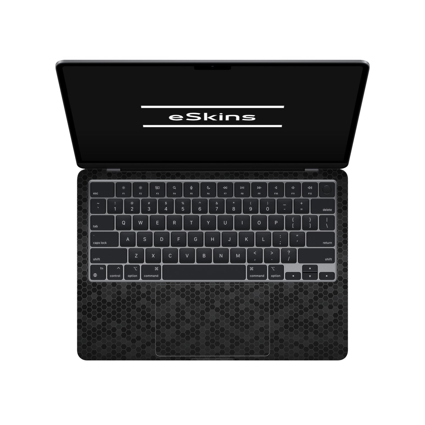 Skin MacBook Air 13.6" M2 (2022), Honeycomb 3D Black