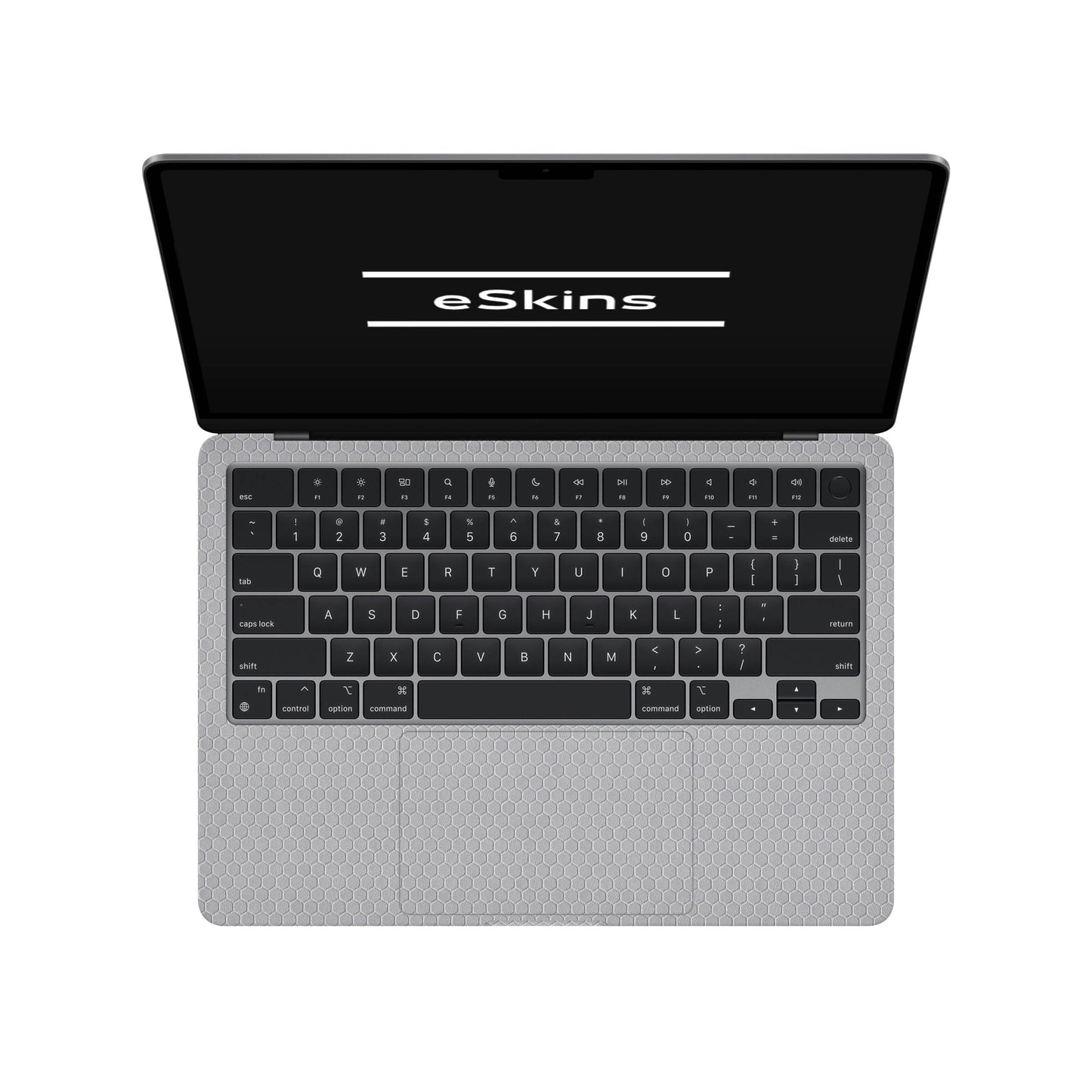Skin MacBook Air 13.6" M2 (2022), Honeycomb 3D Gray
