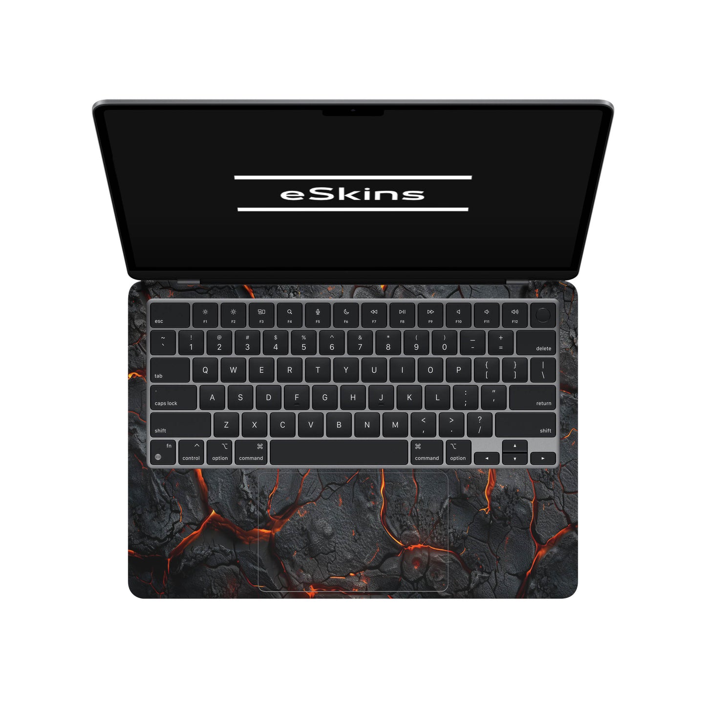 Folie de protectie MacBook Air 13.6" M2 (2022), eSkins Signature, Skin Inferno Crust