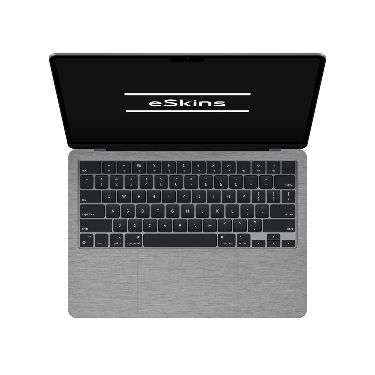 Folie de protectie MacBook Air 13.6" M3 (2024), eSkins Elegans, Skin Metalic Grafit