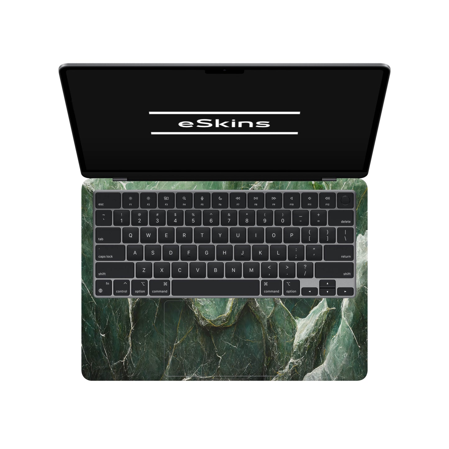 Folie de protectie MacBook Air 13.6" M3 (2024), eSkins Signature, Mystic Emerald