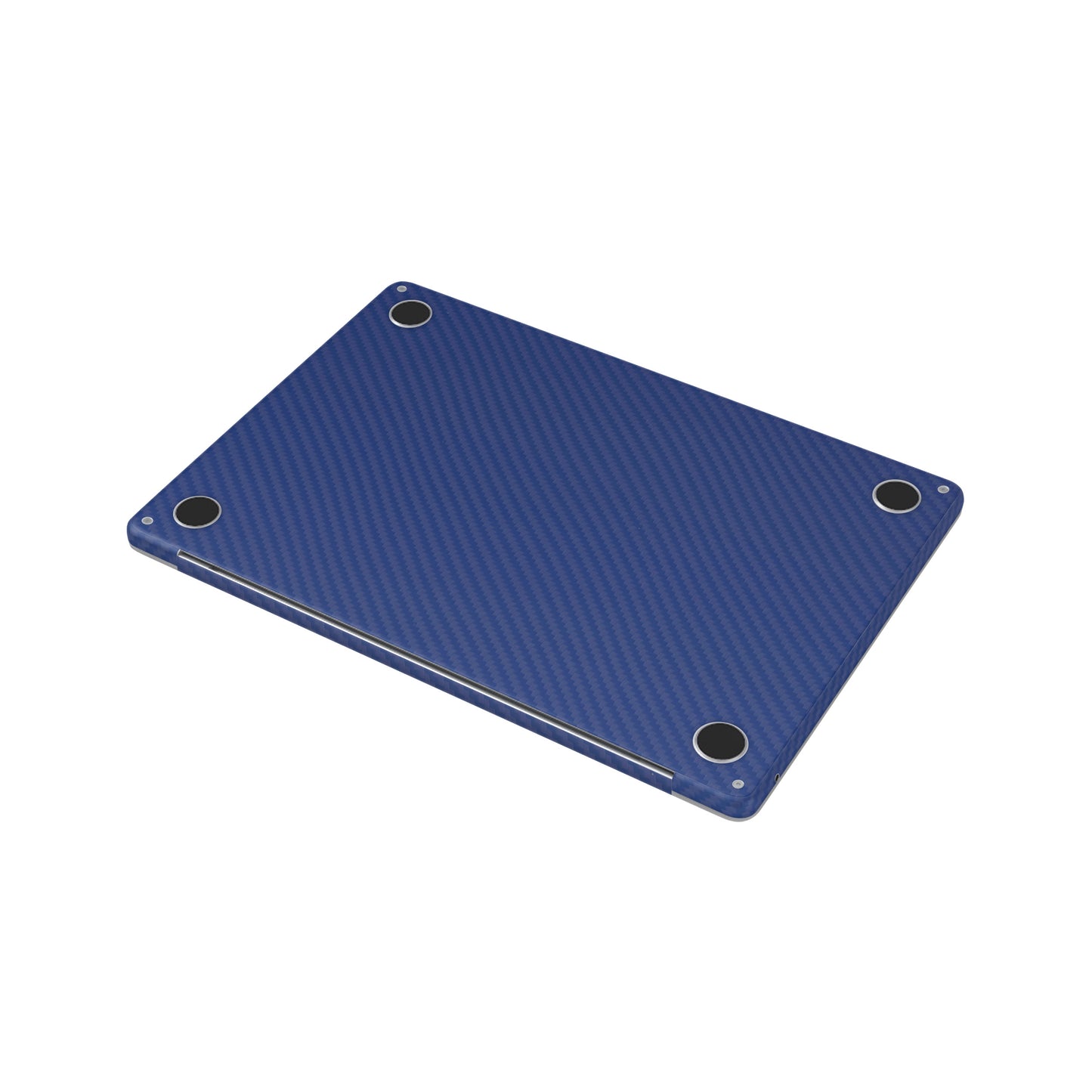 Folie de protectie MacBook Air 13" M4 (2025), eSkins Elegans, Skin Carbon Albastru