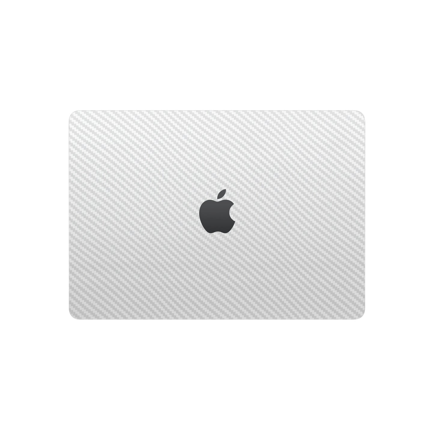 Folie de protectie MacBook Air 13" M4 (2025), eSkins Elegans, Skin Carbon Alb