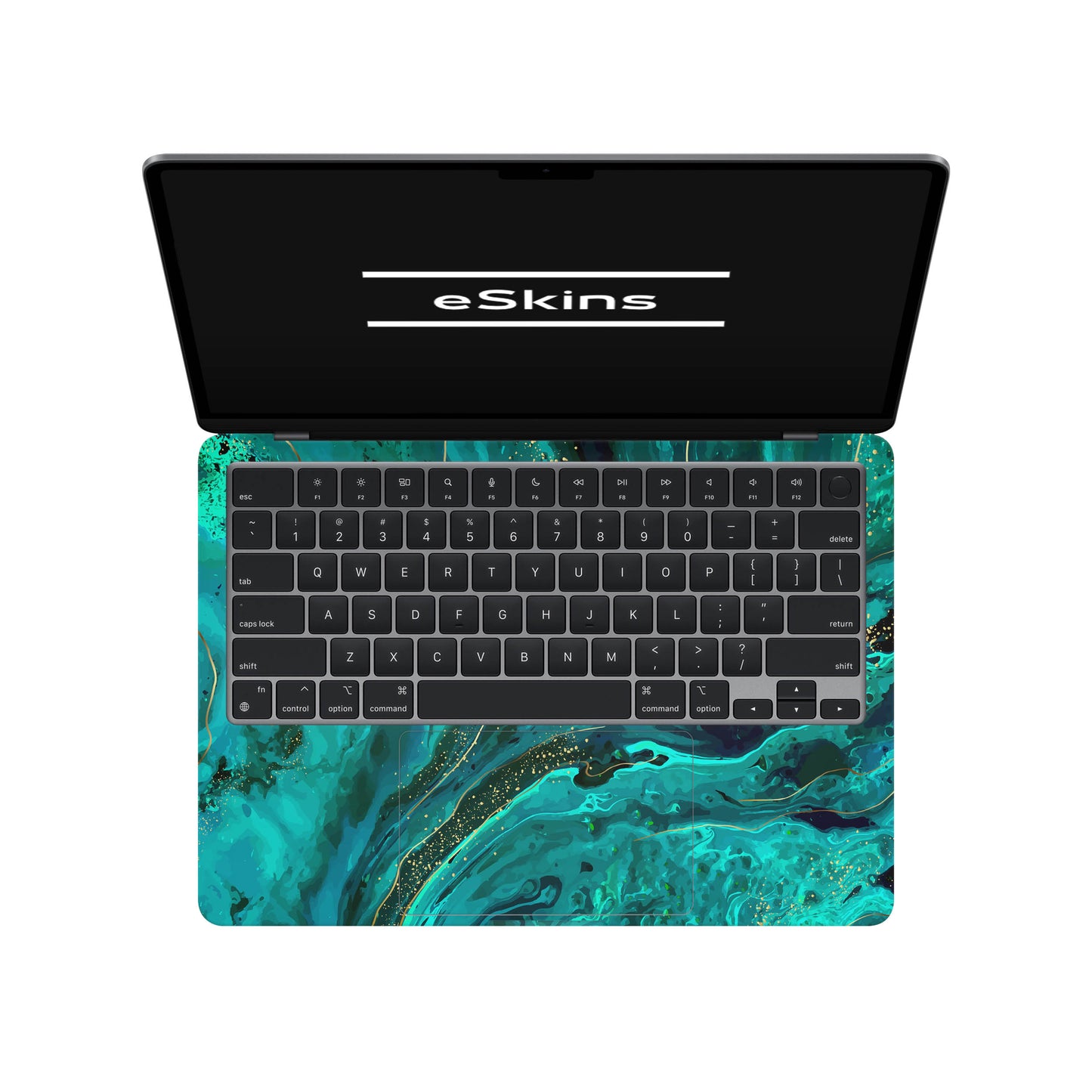 Folie de protectie MacBook Air 13" M4 (2025), eSkins Signature, Skin Celestial Lagoon