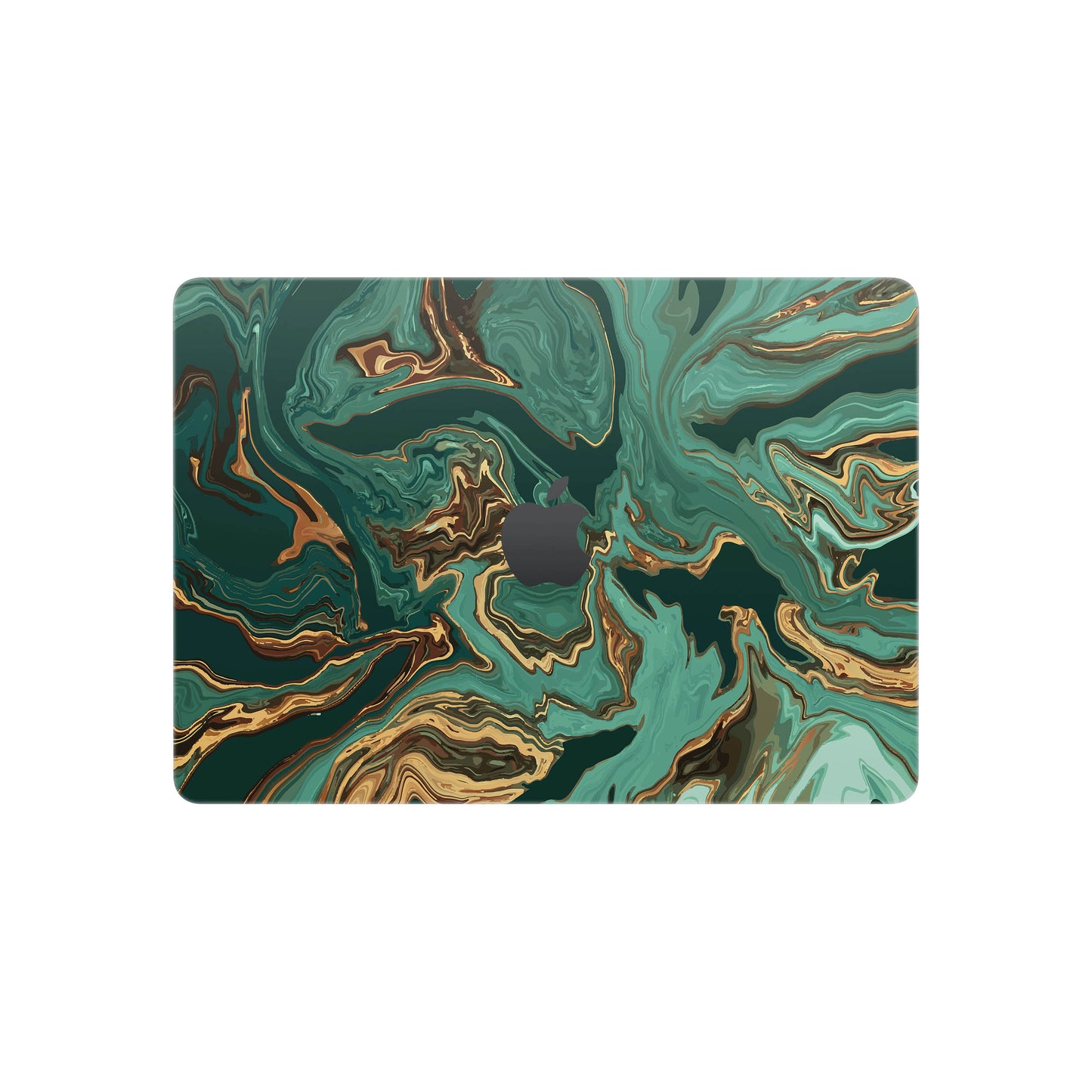 Folie de protectie MacBook Air 13" M4 (2025), eSkins Signature, Skin Emerald Flow