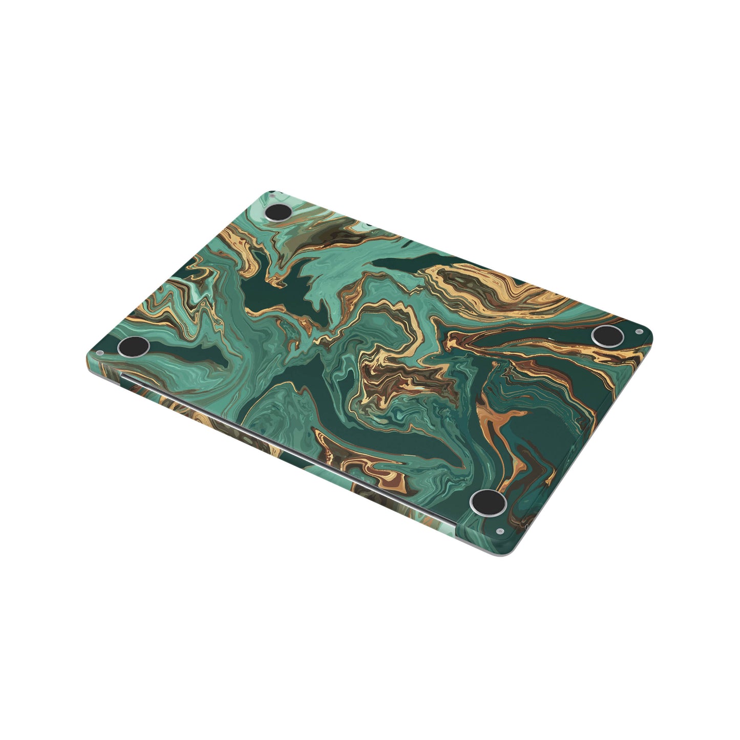 Folie de protectie MacBook Air 13" M4 (2025), eSkins Signature, Skin Emerald Flow