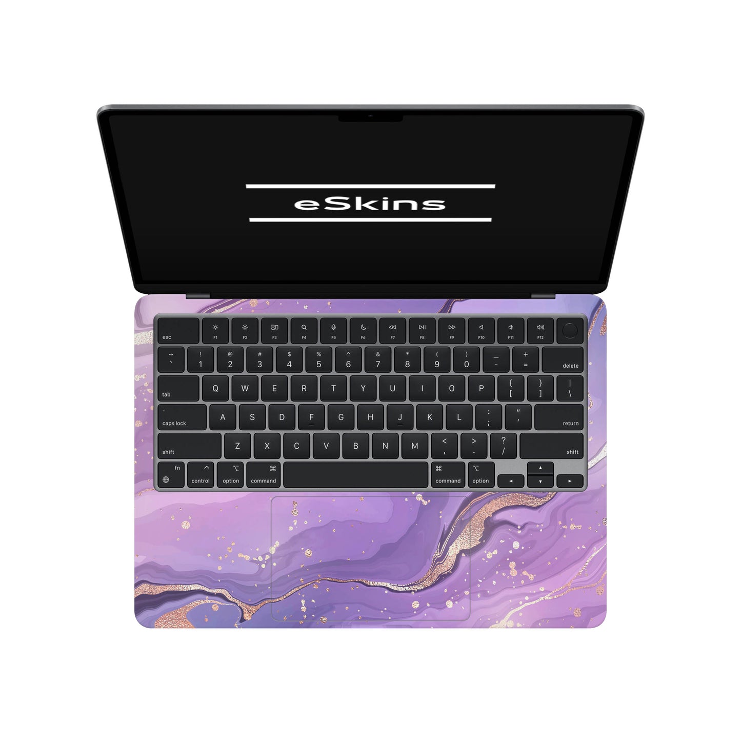 Folie de protectie MacBook Air 13" M4 (2025), eSkins Signature, Skin Lavender Swirl