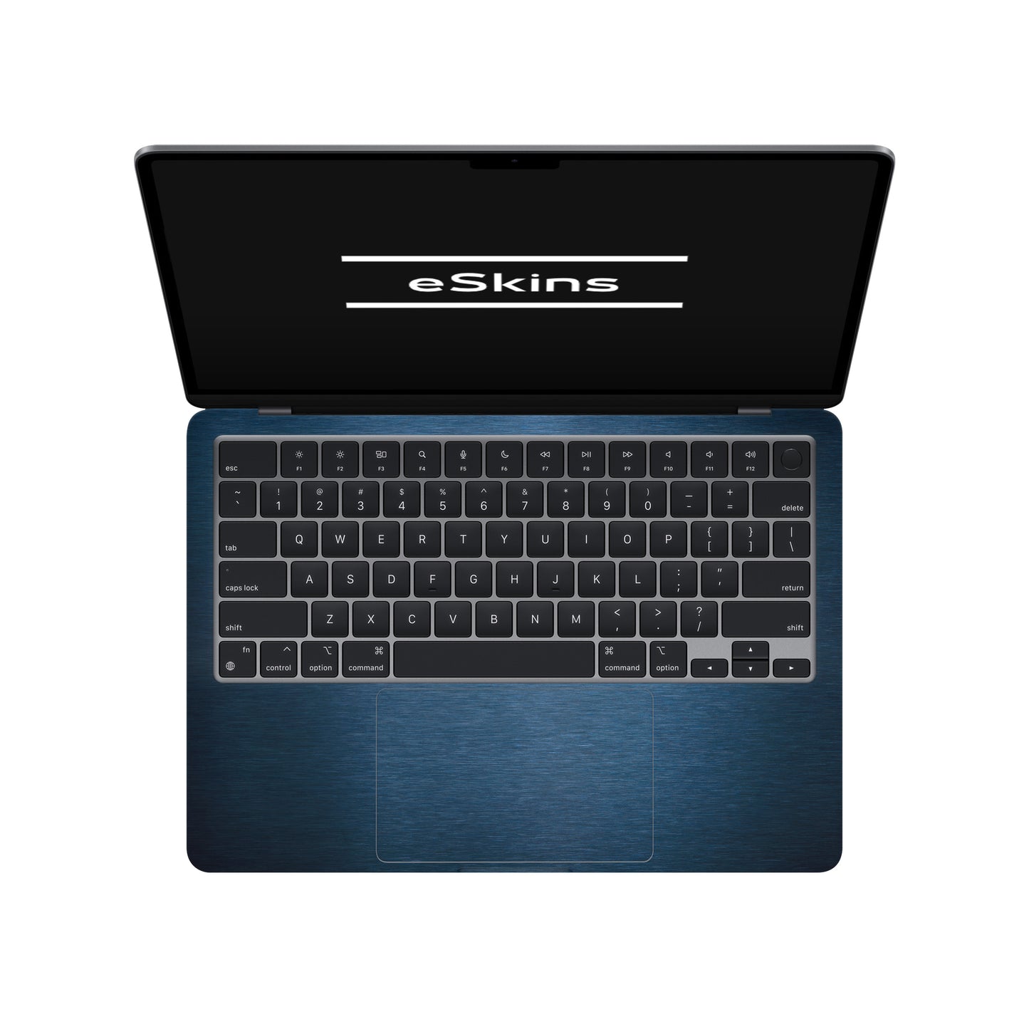 Folie de protectie MacBook Air 13" M4 (2025), eSkins Elegans, Skin Metalic Albastru