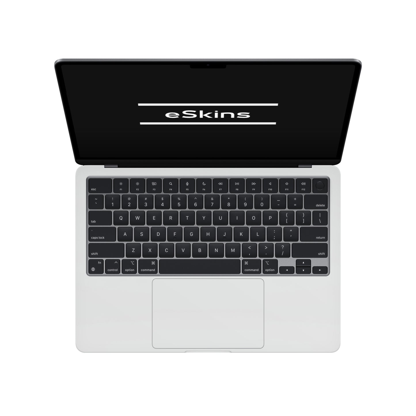 Folie de protectie MacBook Air 13" M4 (2025), eSkins Unique, Skin Mat Alb